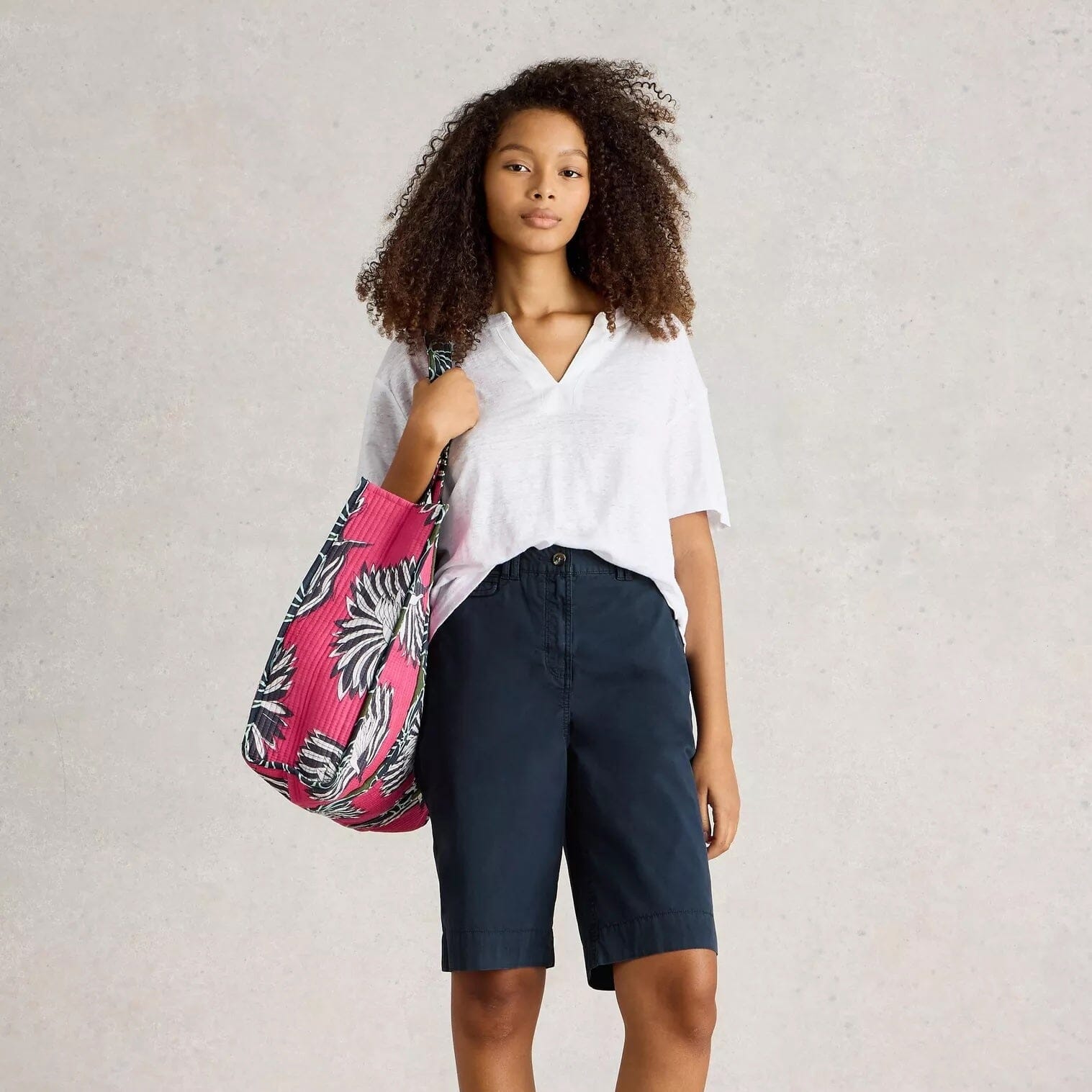 White Stuff Hayley Organic Chino Short - Dark Navy White Stuff