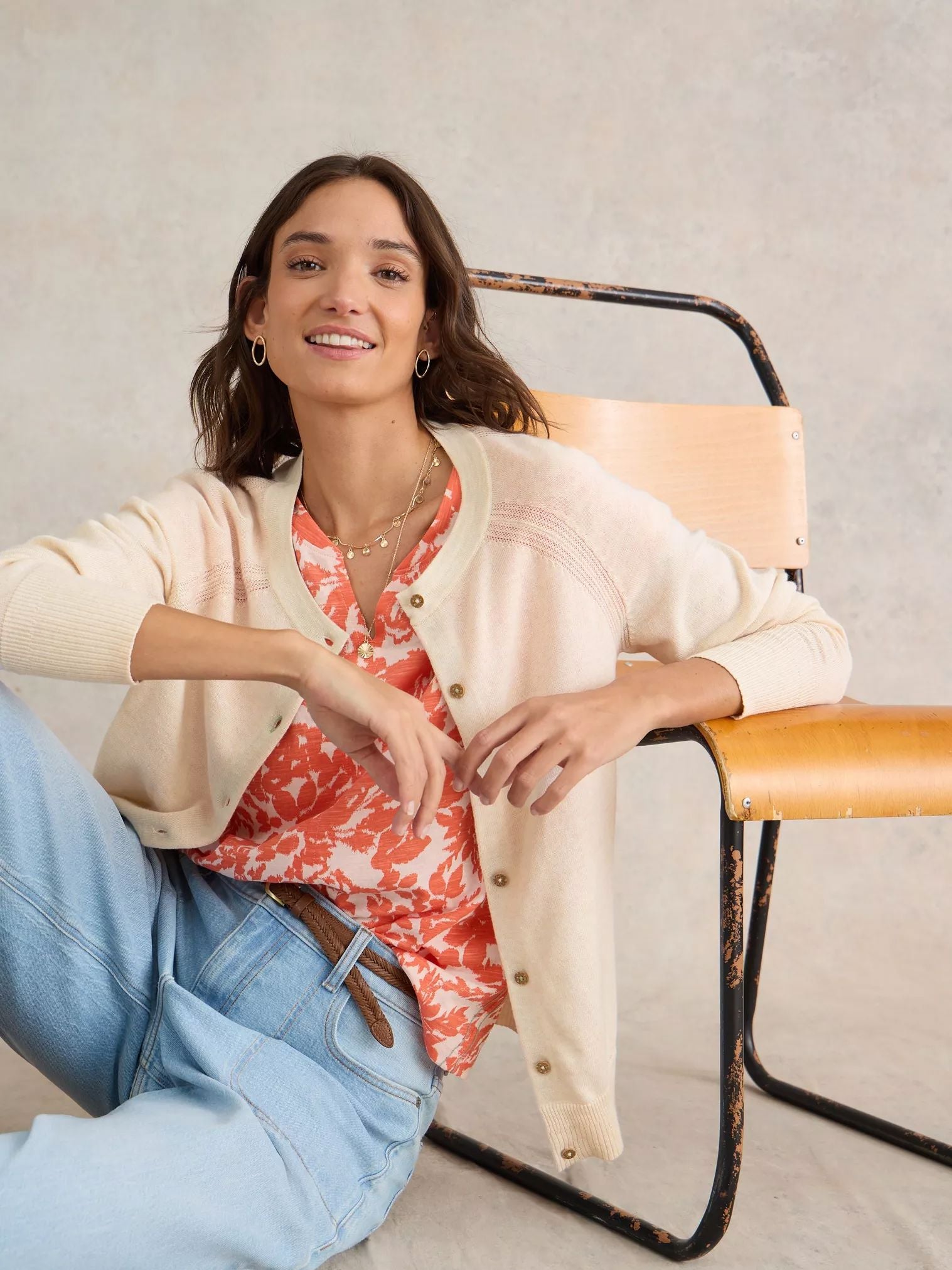 White Stuff Lulu Cardi - Natural White White Stuff