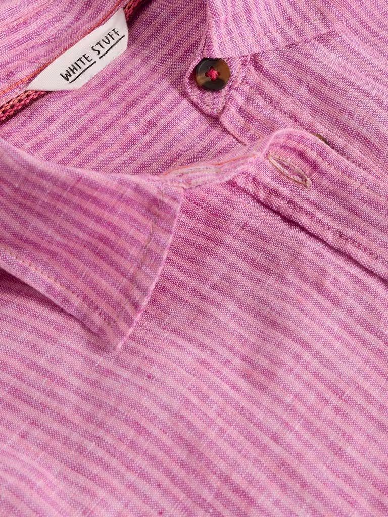 White Stuff Lydia Linen Shirt - Pink Multi White Stuff