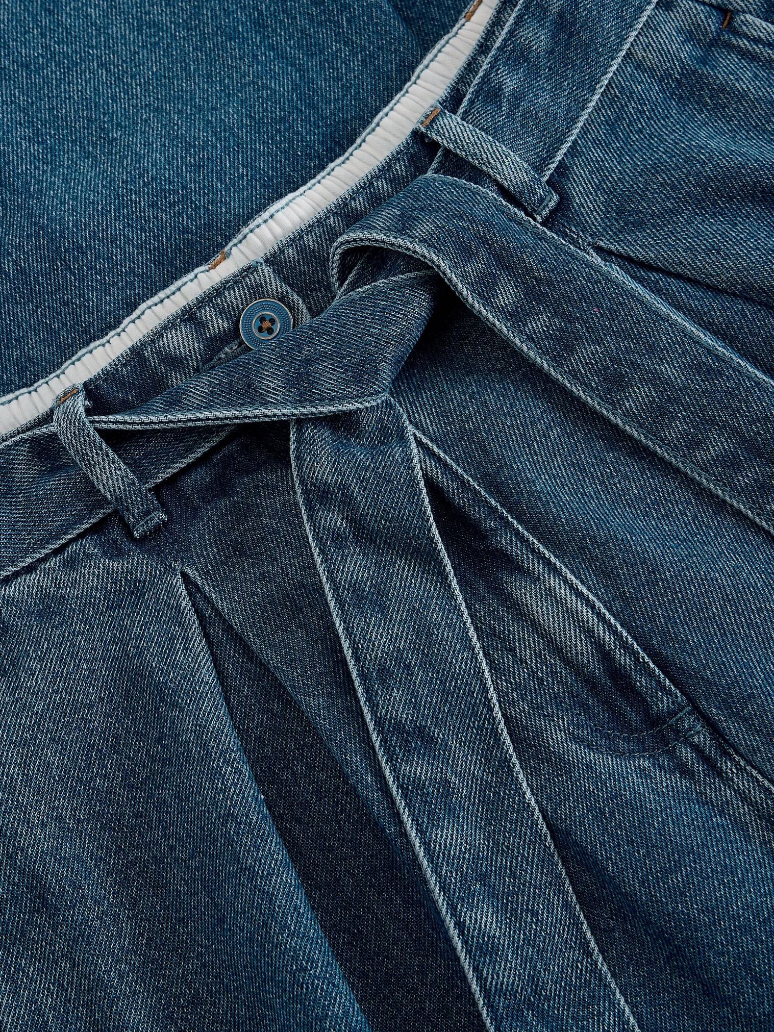 White Stuff Lyle Wide Leg Jean - Mid Denim White Stuff