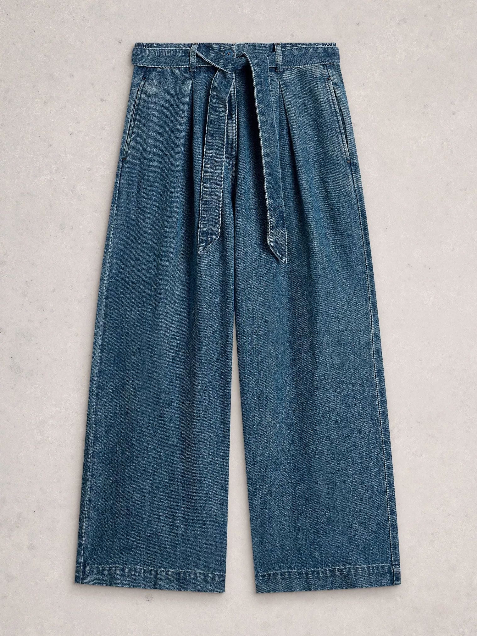 White Stuff Lyle Wide Leg Jean - Mid Denim White Stuff