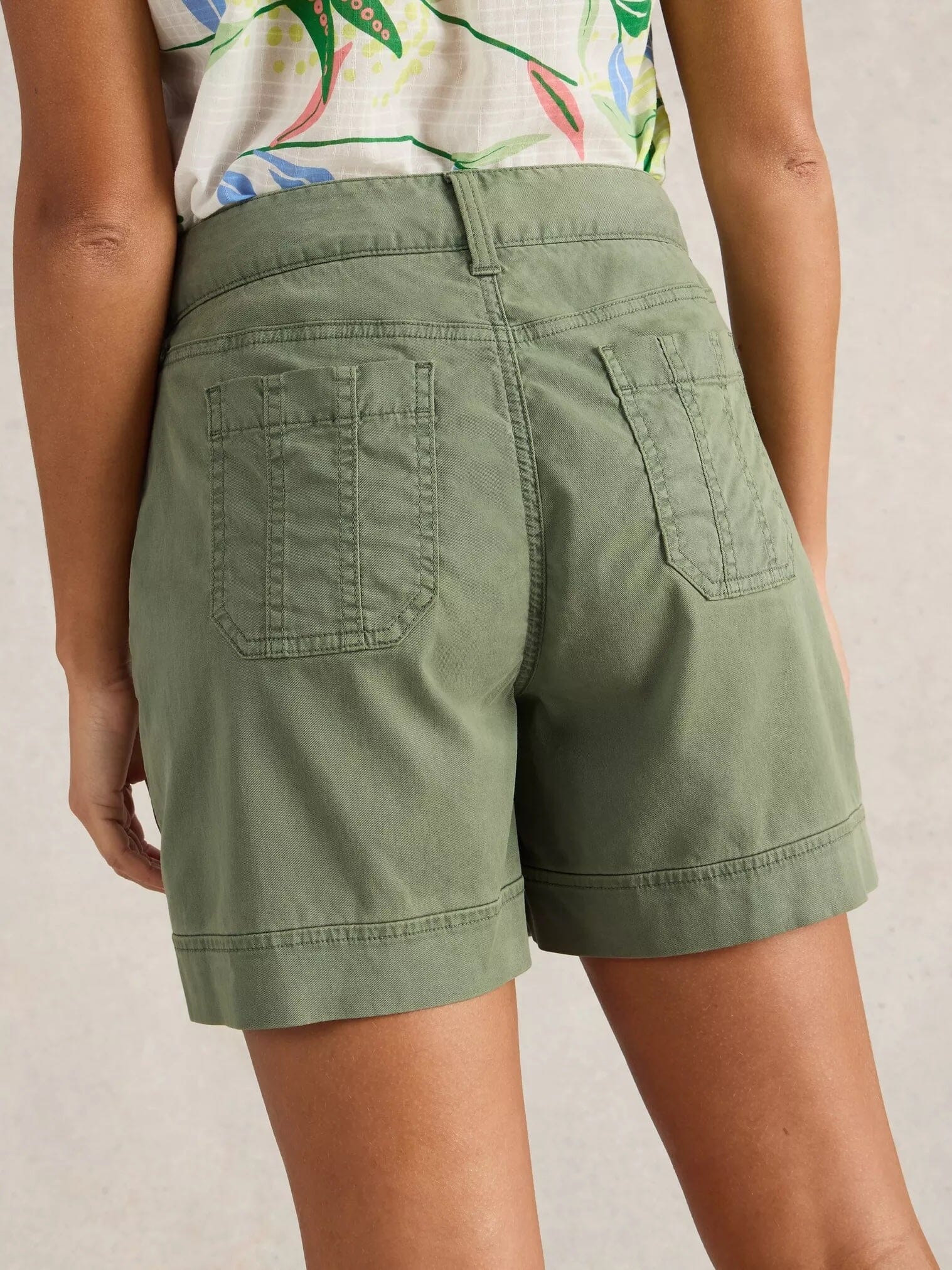 White Stuff Mollie Combat Shorts - Mid Green White Stuff