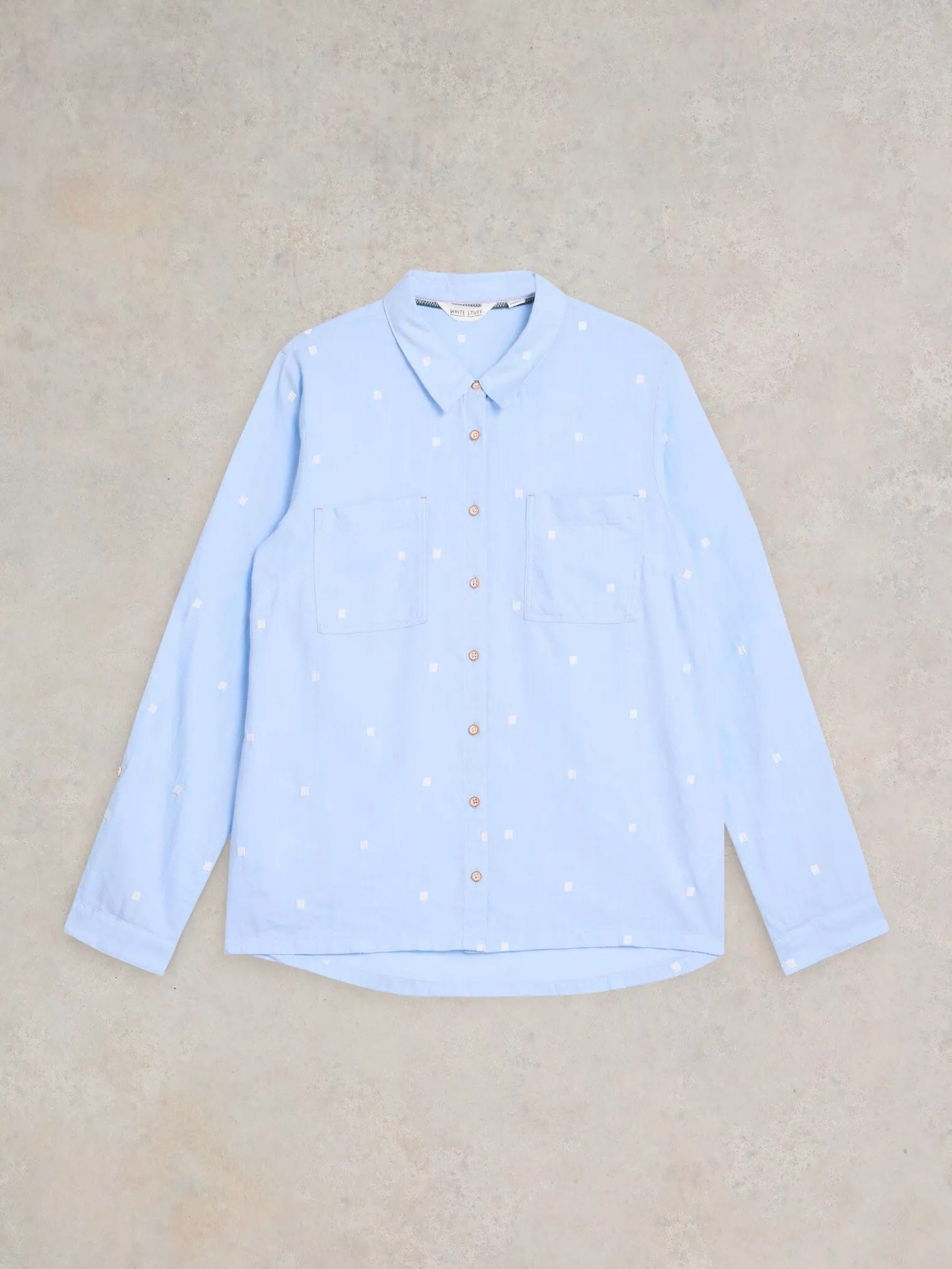 White Stuff Sophie Organic Cotton Shirt - Blue Multi White Stuff