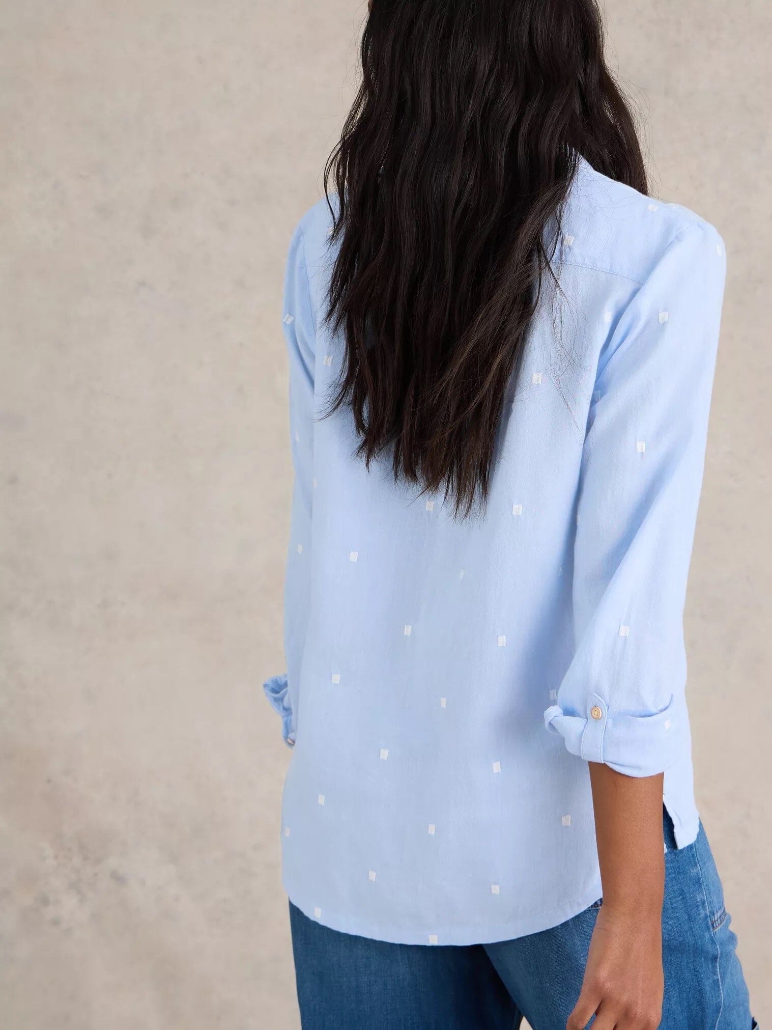 White Stuff Sophie Organic Cotton Shirt - Blue Multi White Stuff