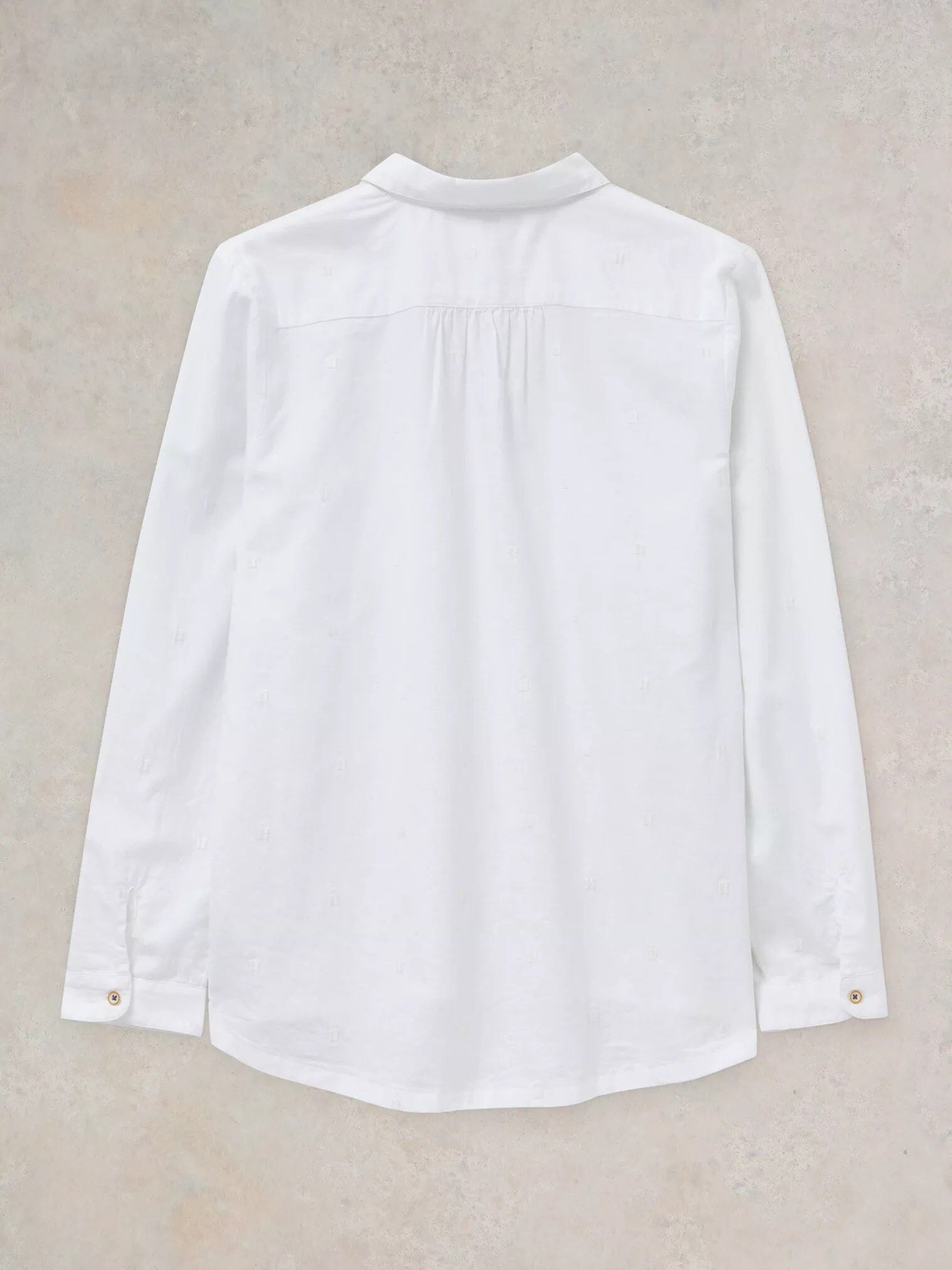 White Stuff Sophie Organic Cotton Shirt - Pale Ivory White Stuff