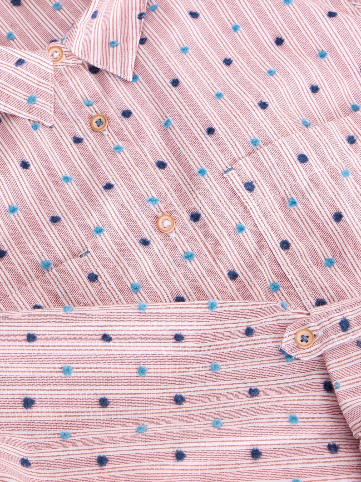 White Stuff Sophie Organic Cotton Shirt - Red Multi White Stuff
