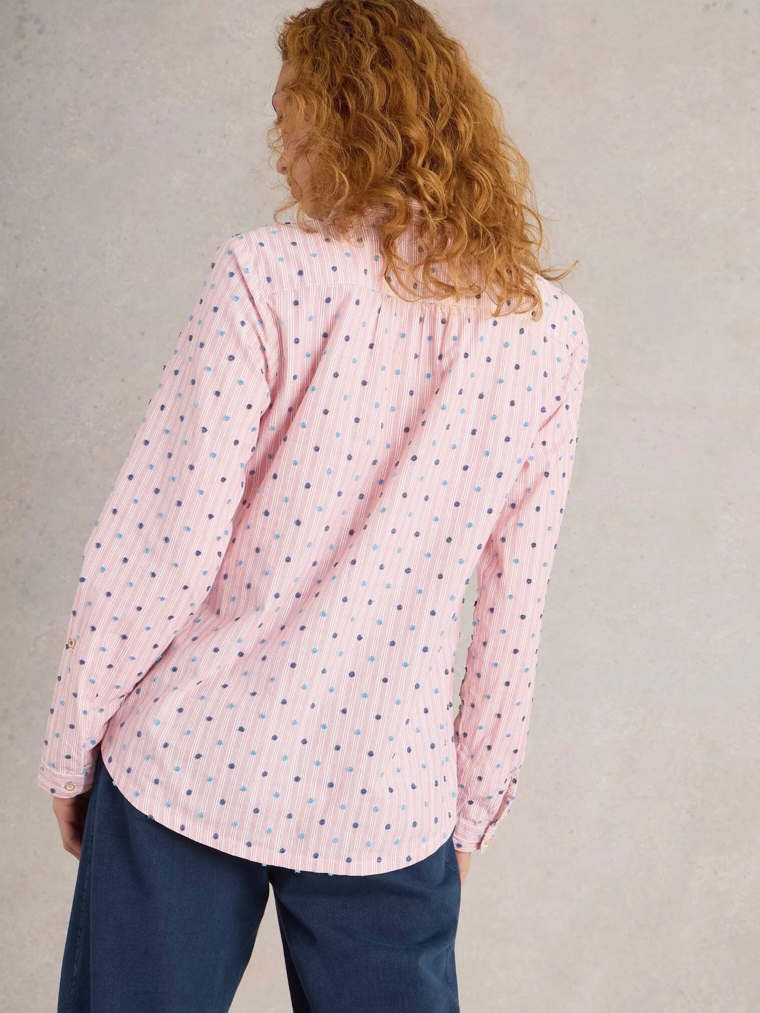 White Stuff Sophie Organic Cotton Shirt - Red Multi White Stuff