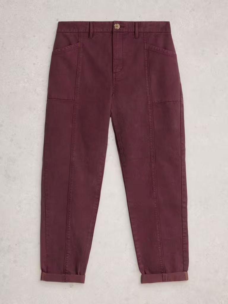 White Stuff Thea Trouser - Dark Plum Women's Pants White Stuff 
