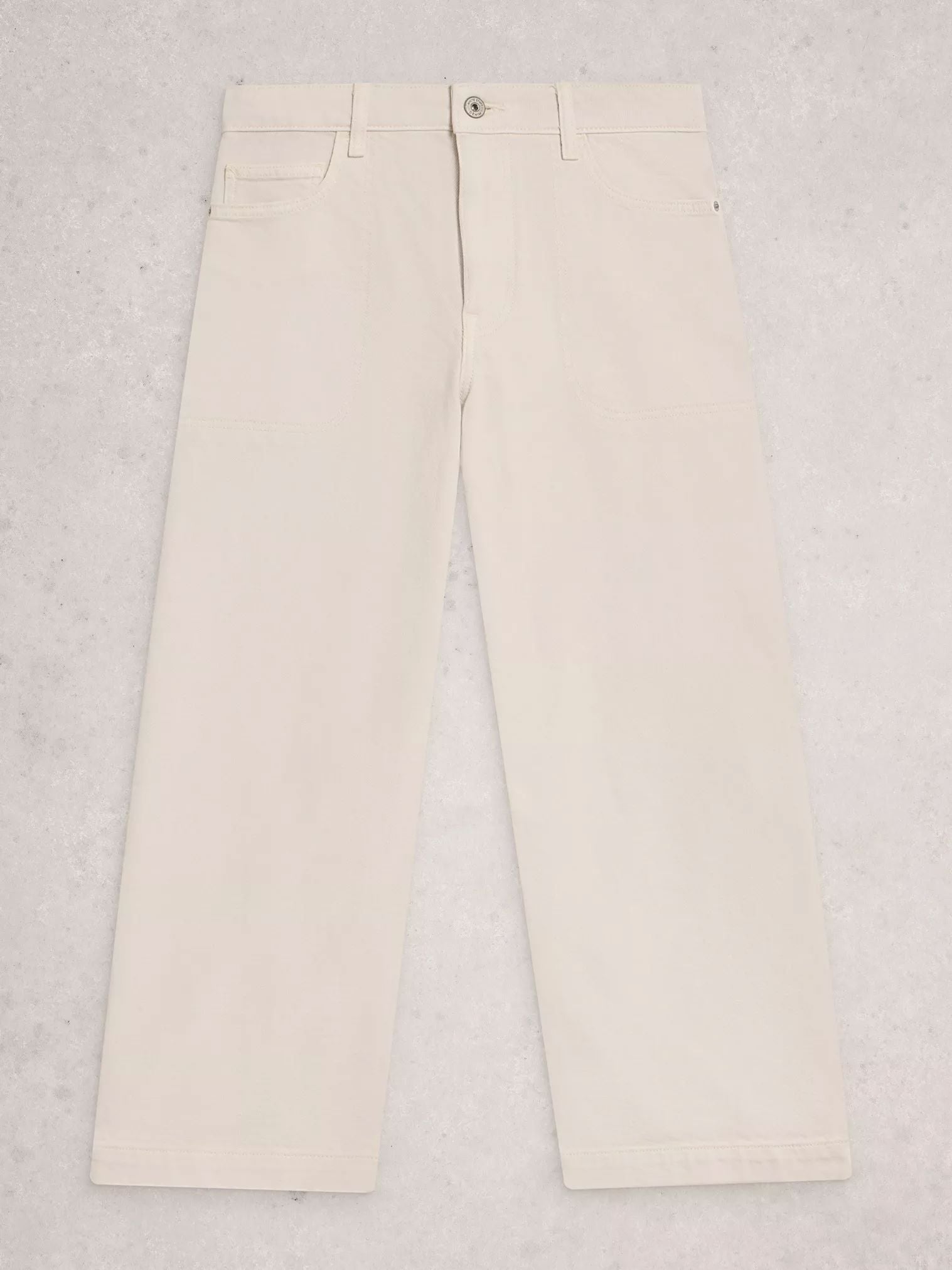 White Stuff Tia Wide Leg Jean - Natural White Women's Jeans White Stuff 