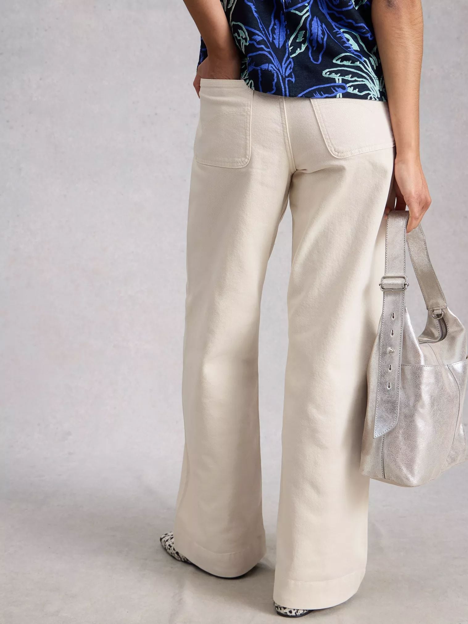 White Stuff Tia Wide Leg Jean - Natural White Women's Jeans White Stuff 