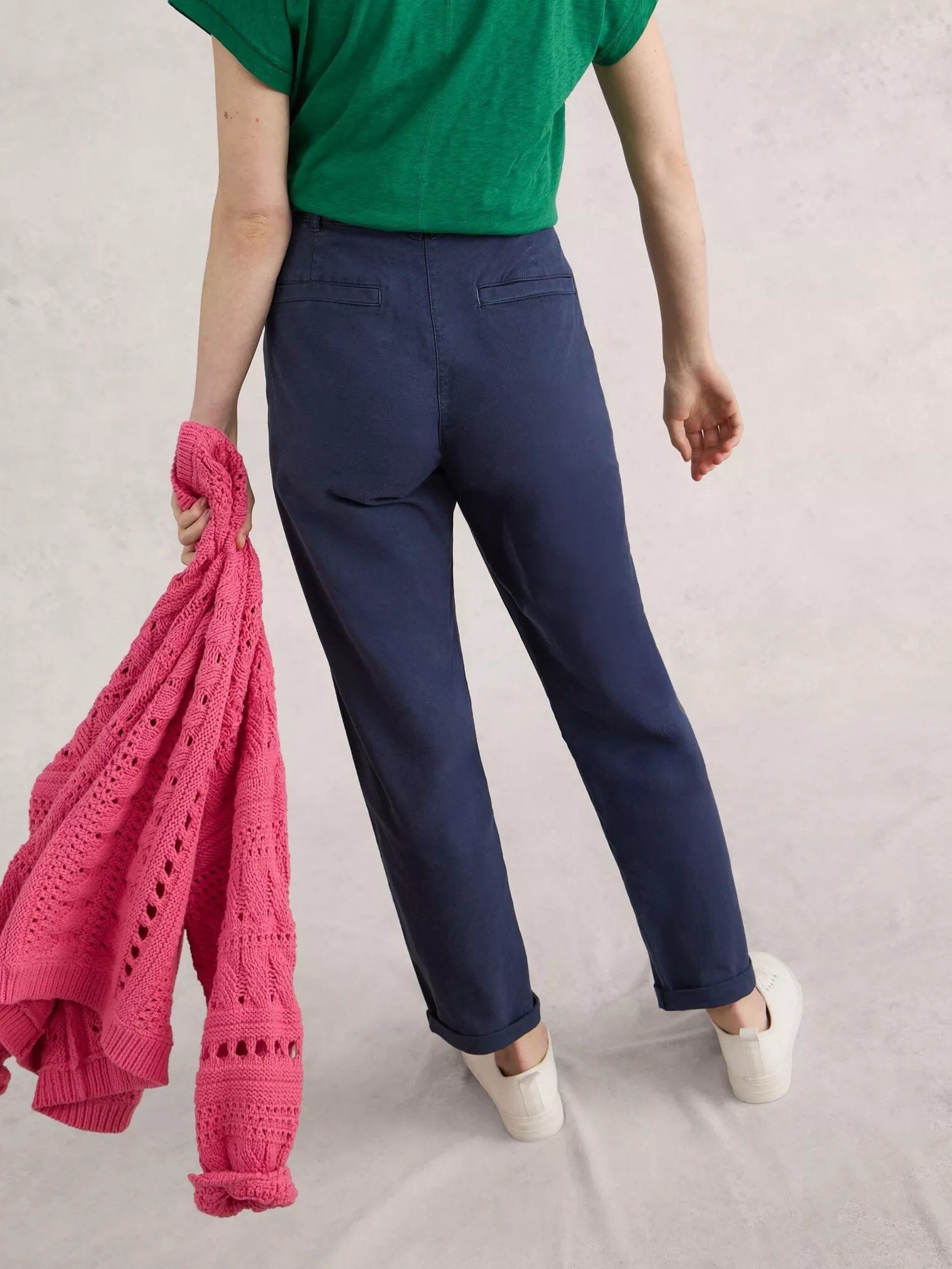 White Stuff Twister Chino Trouser - Dark Navy White Stuff