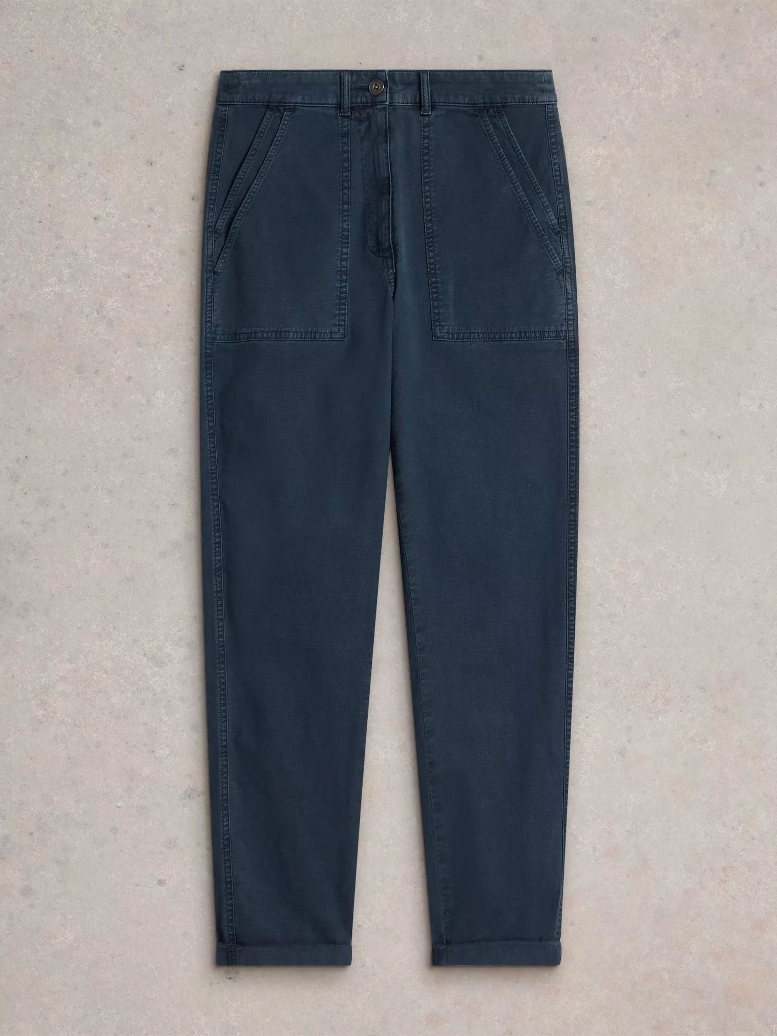 White Stuff Twister Chino Trouser - Dark Navy White Stuff