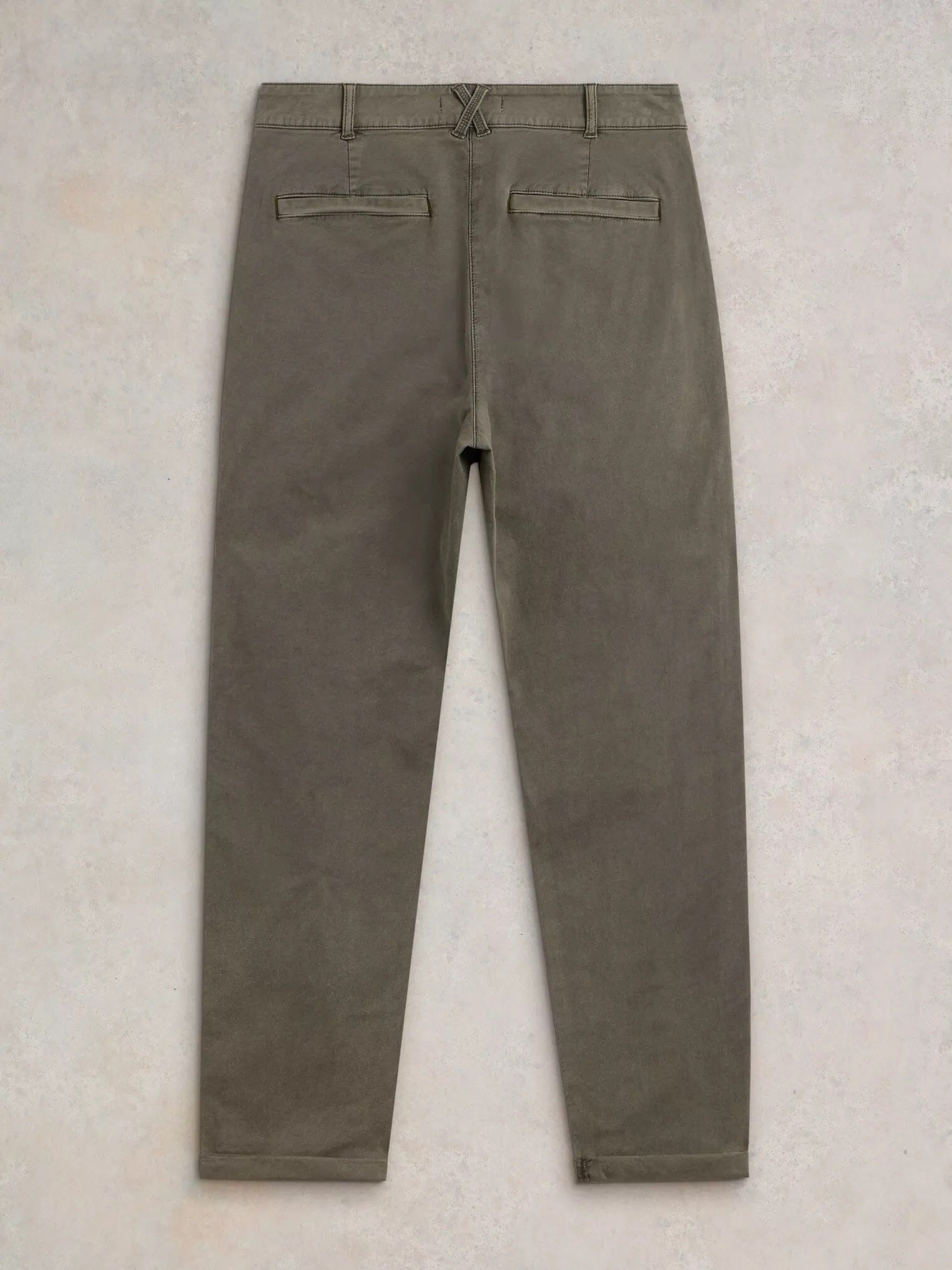 White Stuff Twister Chino Trouser - Khaki Green White Stuff