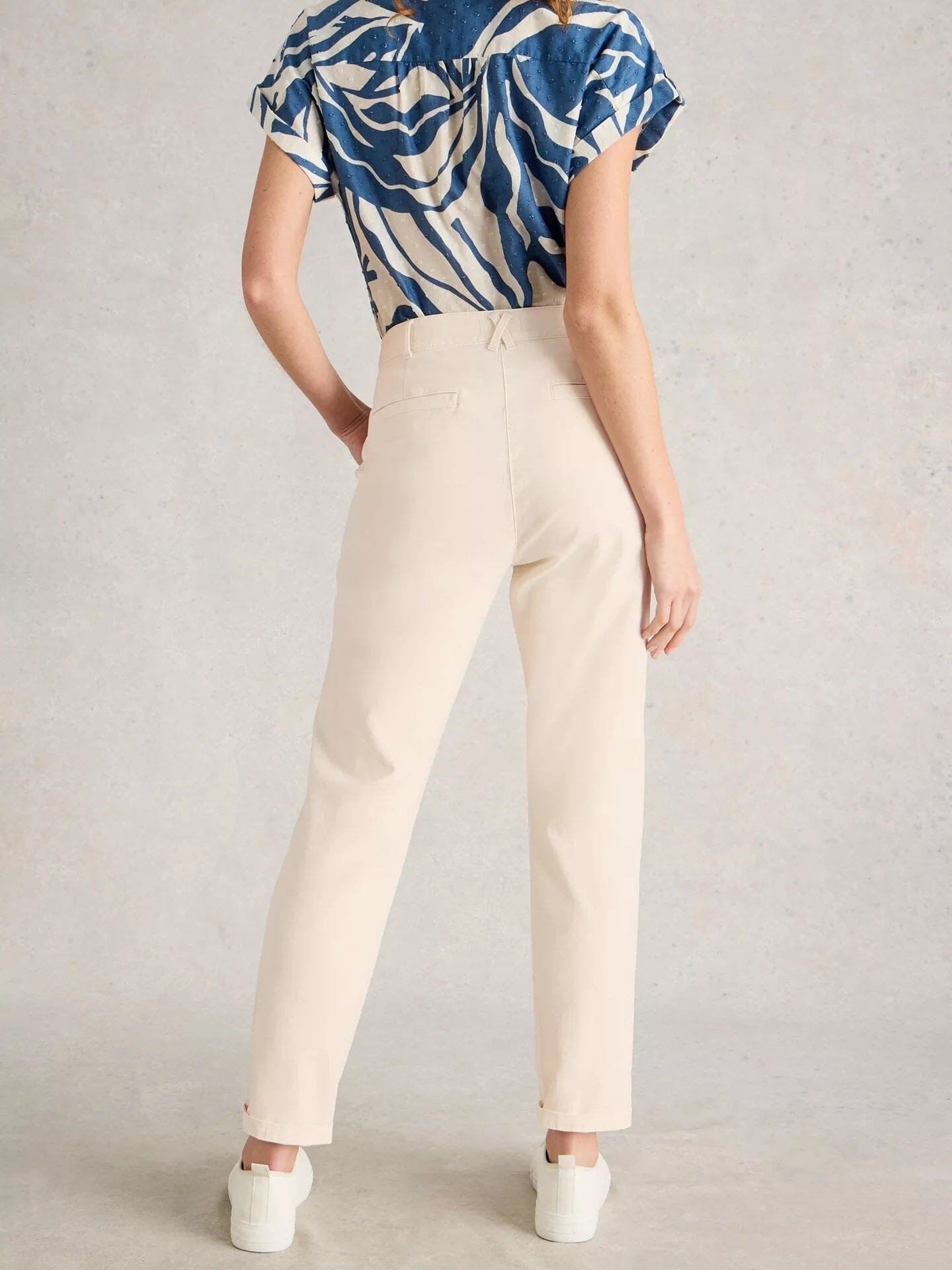 White Stuff Twister Chino Trouser - Natural White White Stuff