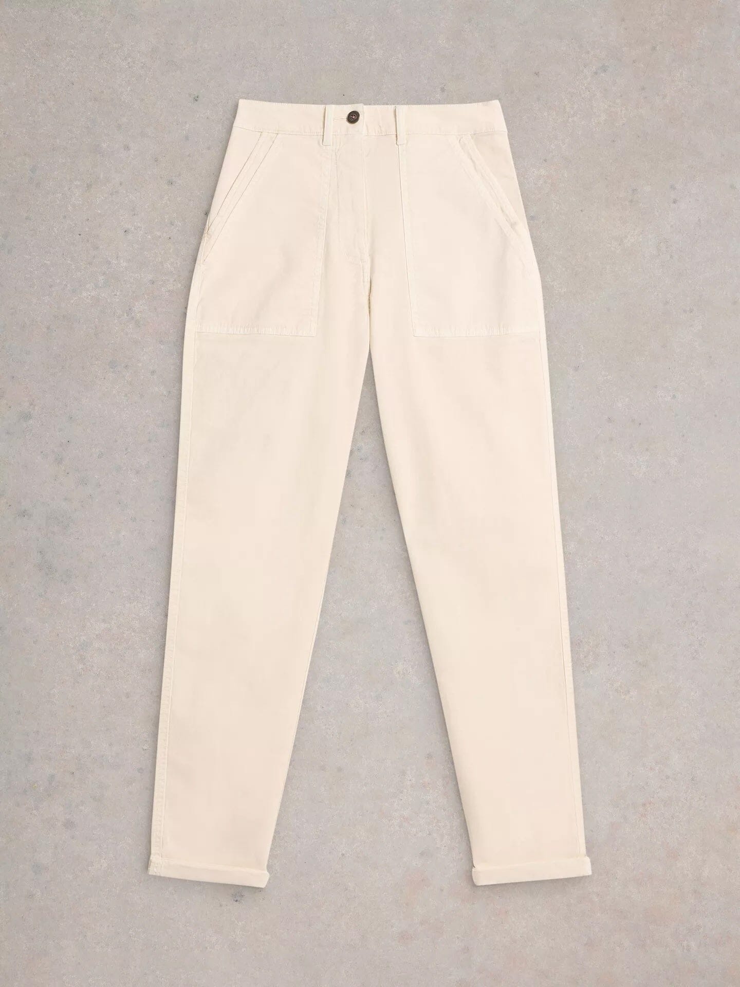 White Stuff Twister Chino Trouser - Natural White White Stuff