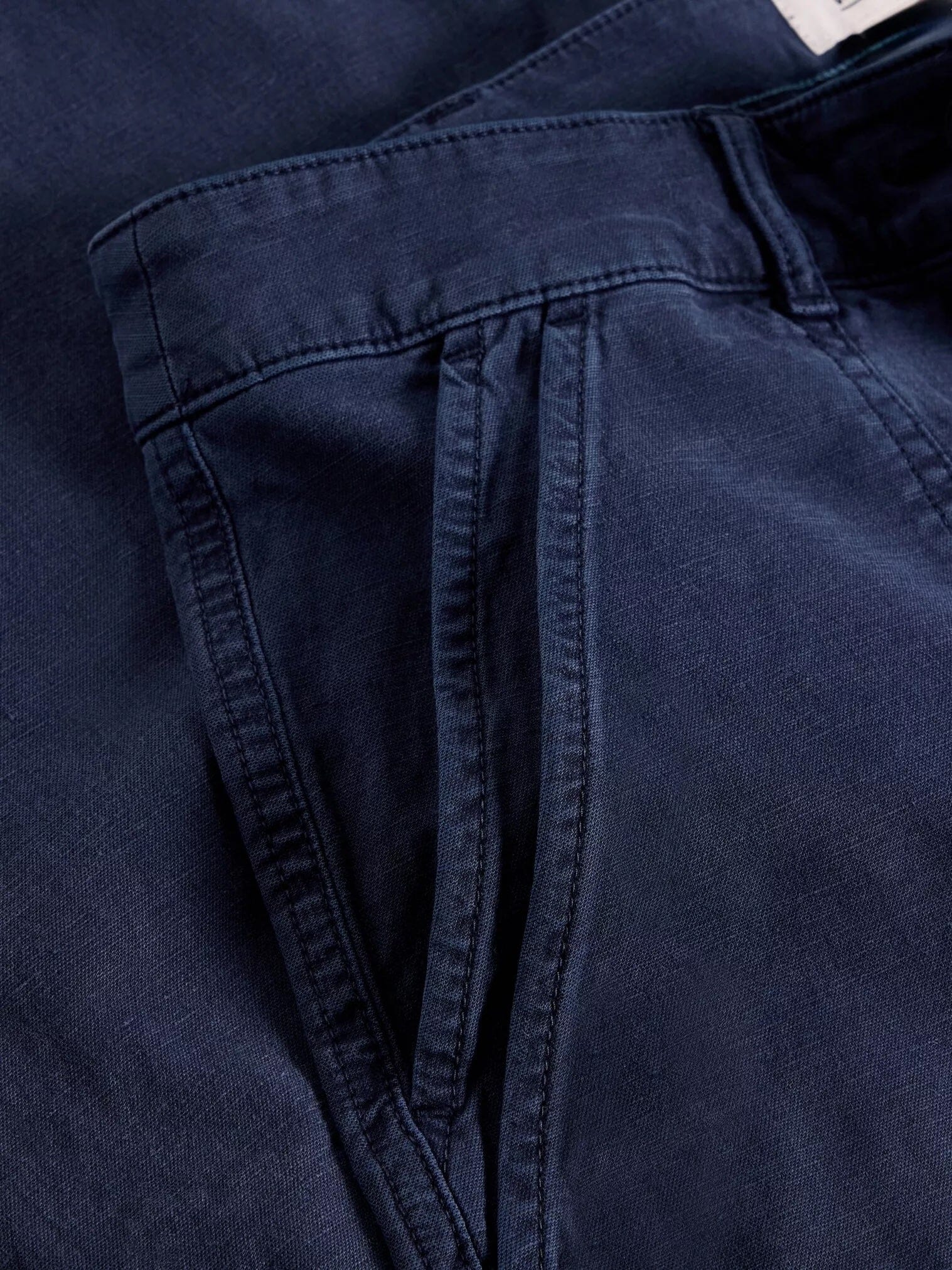 White Stuff Twister Chino Wide Leg Trouser - Dark Navy White Stuff