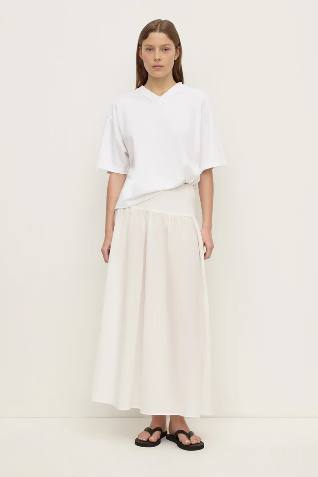 Assembly Label Sarah Cotton Maxi Skirt - White