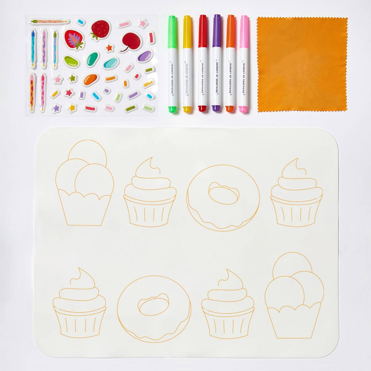 Wipeable Silicone Colouring Mat - Sweet As Journey Of Something AU & EU