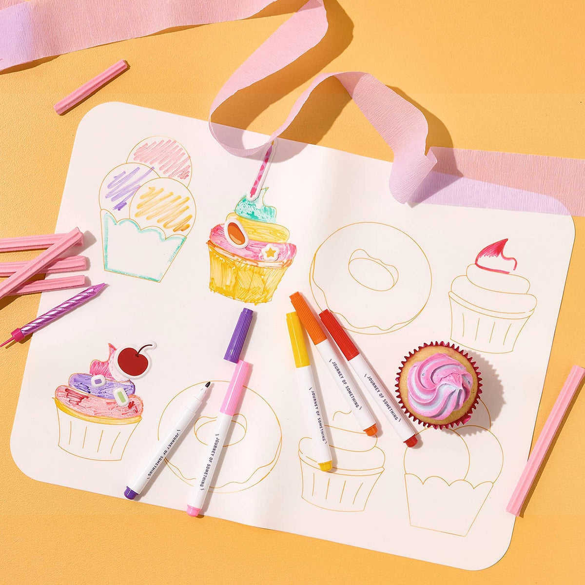 Wipeable Silicone Colouring Mat - Sweet As Journey Of Something AU & EU