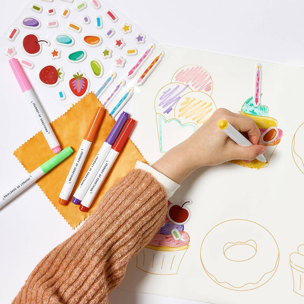 Wipeable Silicone Colouring Mat - Sweet As Journey Of Something AU & EU