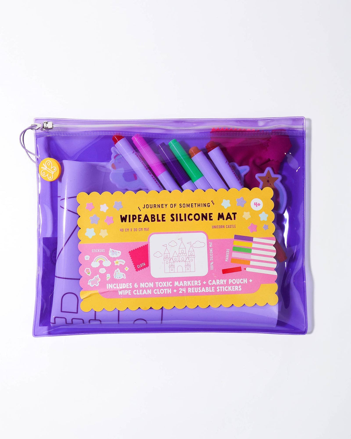 Wipeable Silicone Colouring Mat - Unicorn Castle Journey Of Something AU & EU