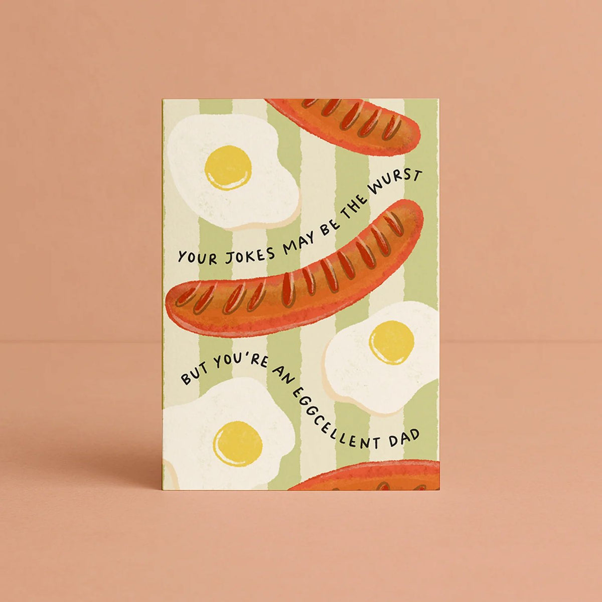 'Your Jokes May Be The Wurst But You're An Eggcellent Dad' Greeting Card Daymaker Stationery 