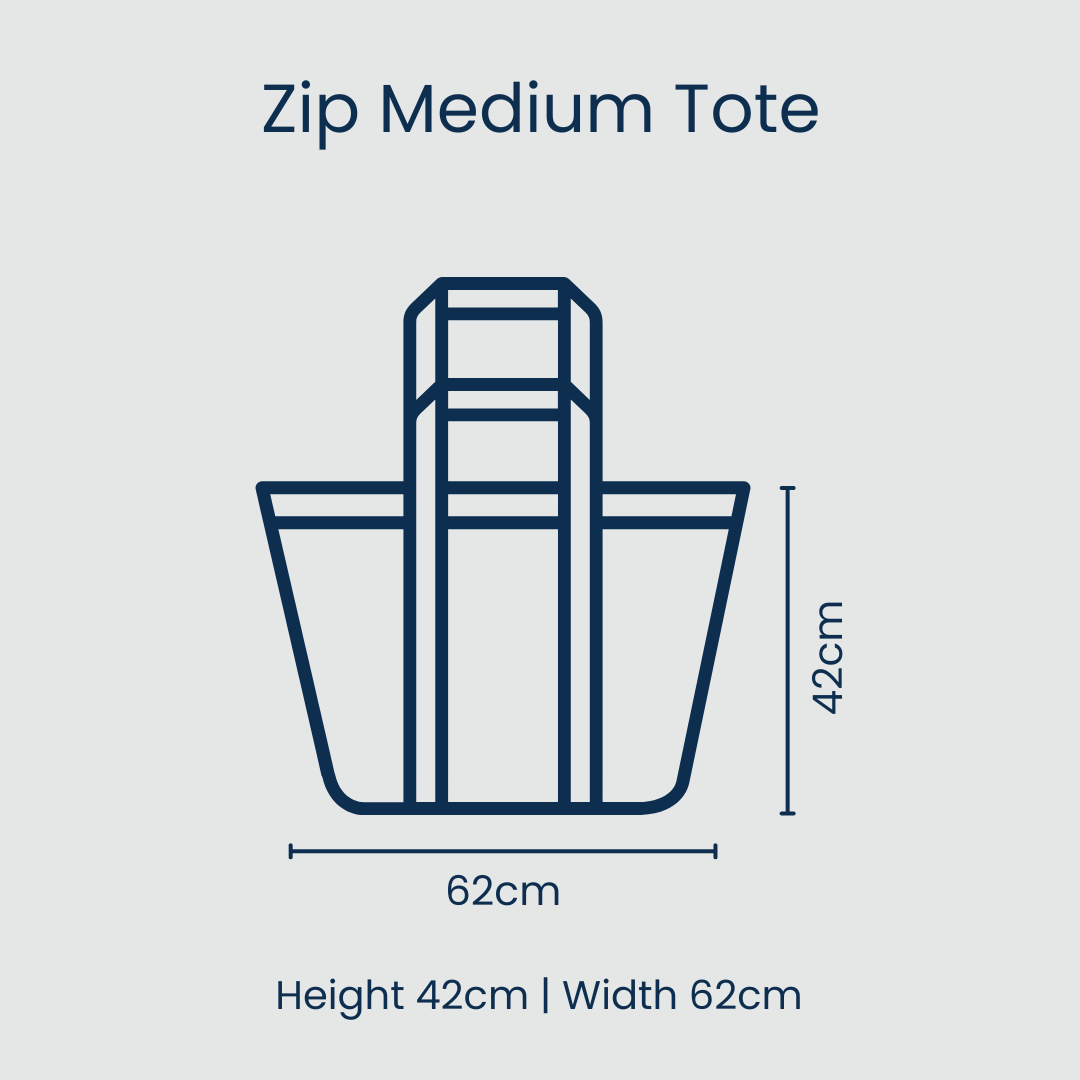 Zip Medium Tote – Hydrangea Tote Bag Project Ten Pty Ltd 
