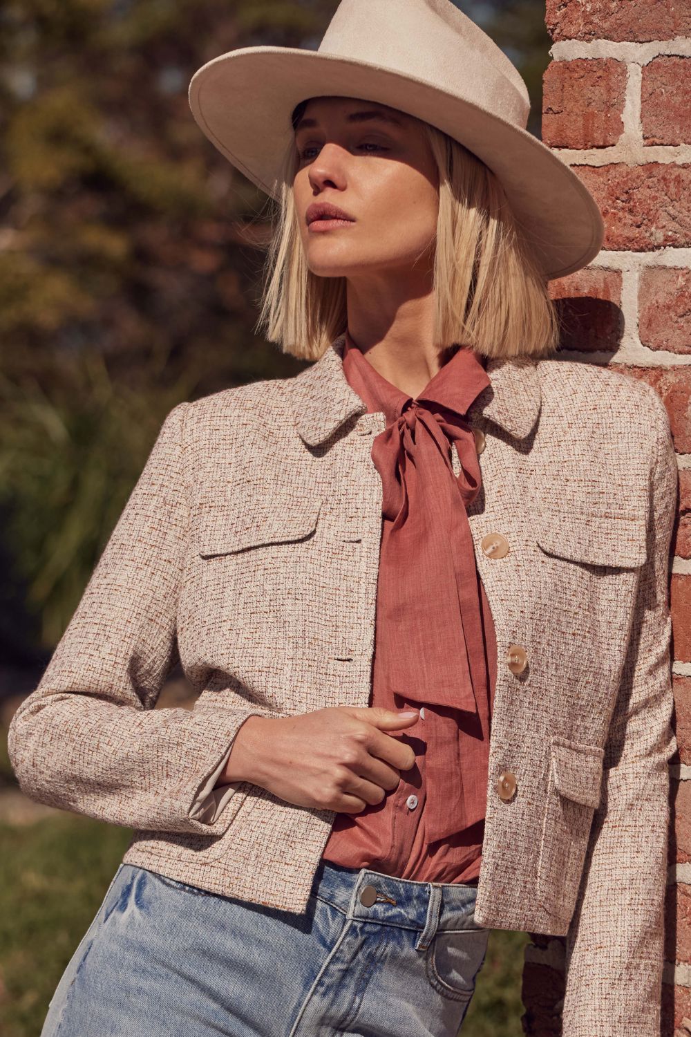Zoe Kratzmann Adjoin Jacket - Biscuit Boucle Zoe Kratzmann
