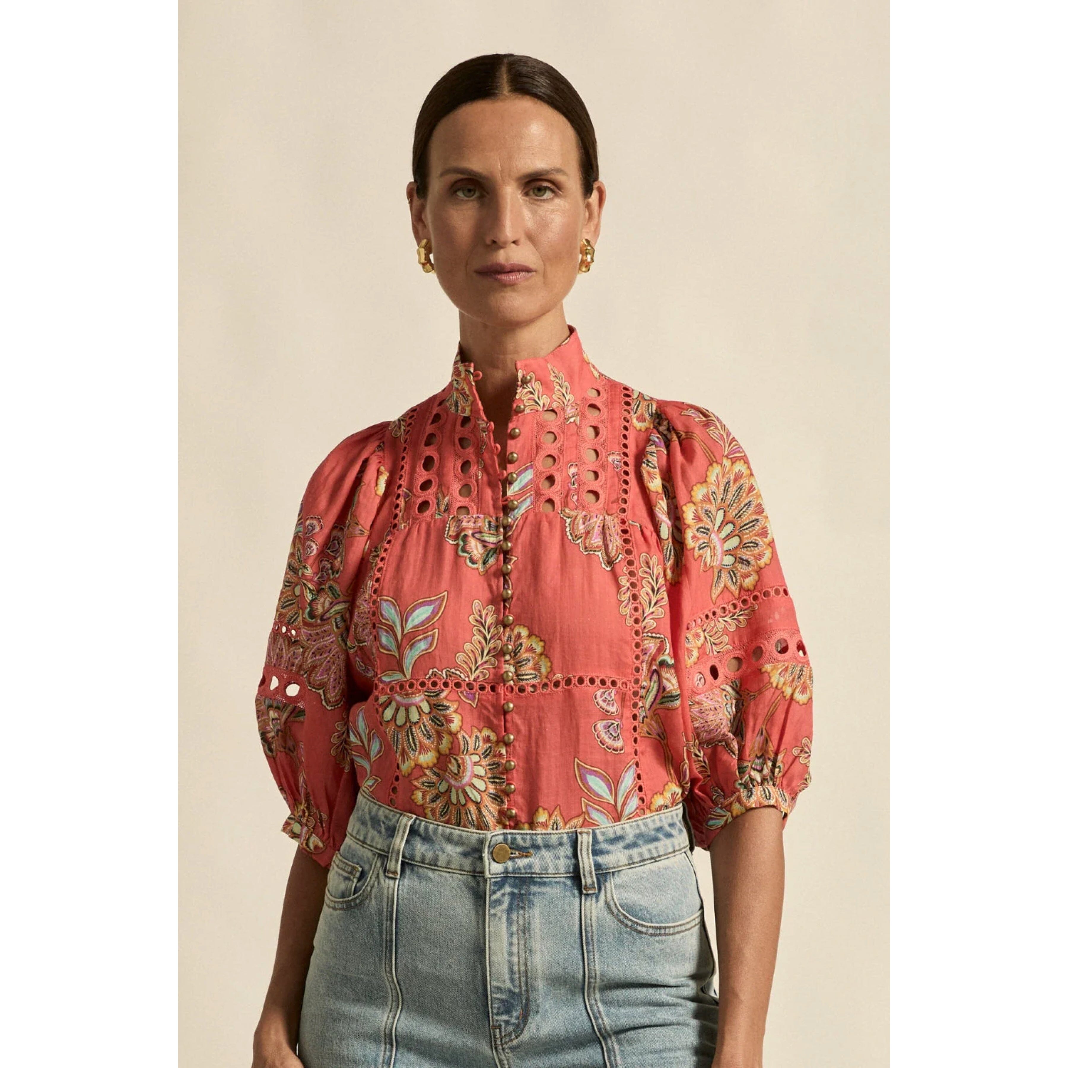 Zoe Kratzmann Cabaret Top - Kgari Melon Zoe Kratzmann