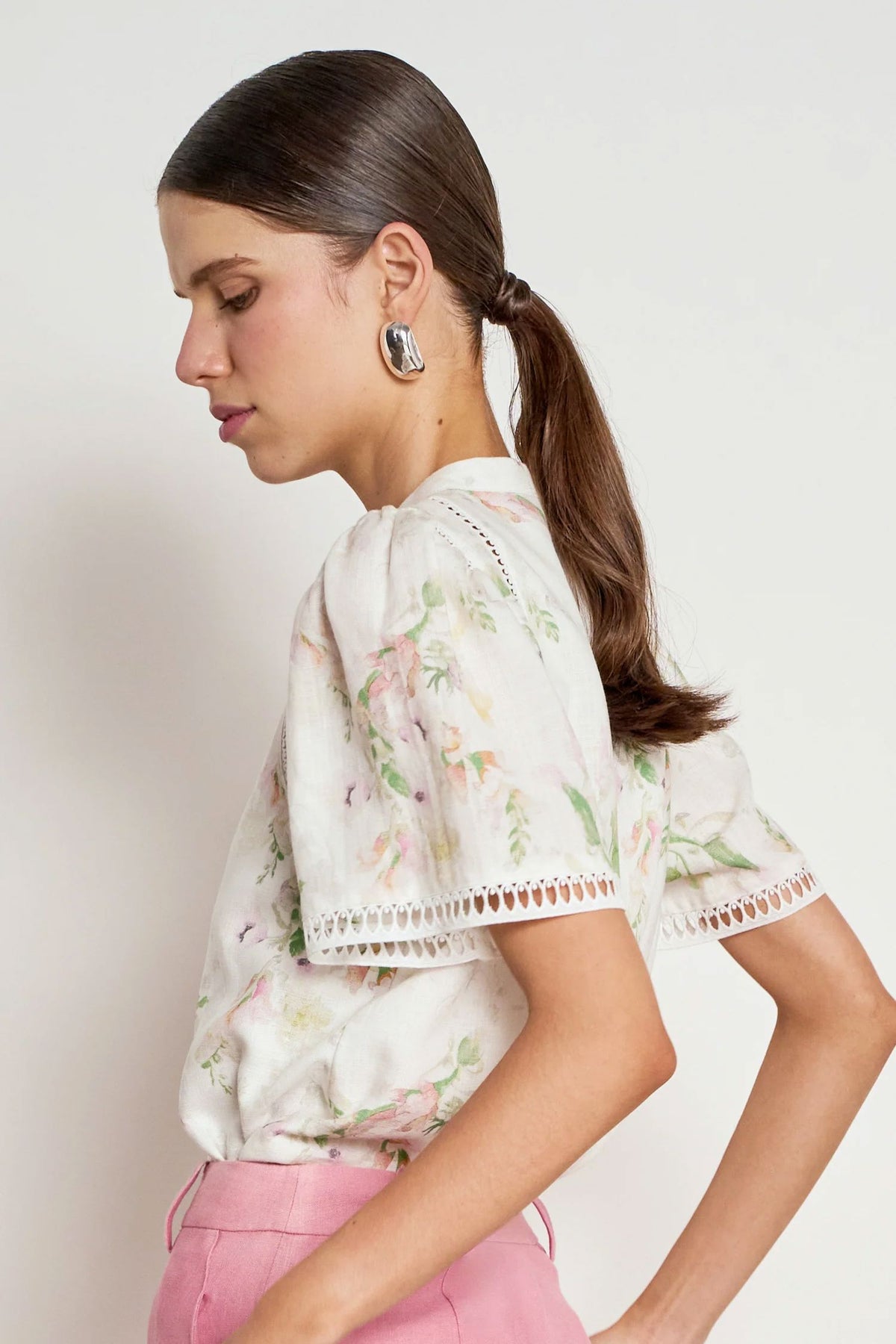 Zoe Kratzmann Charm Top - Painterly Bloom Blouse Zoe Kratzmann 