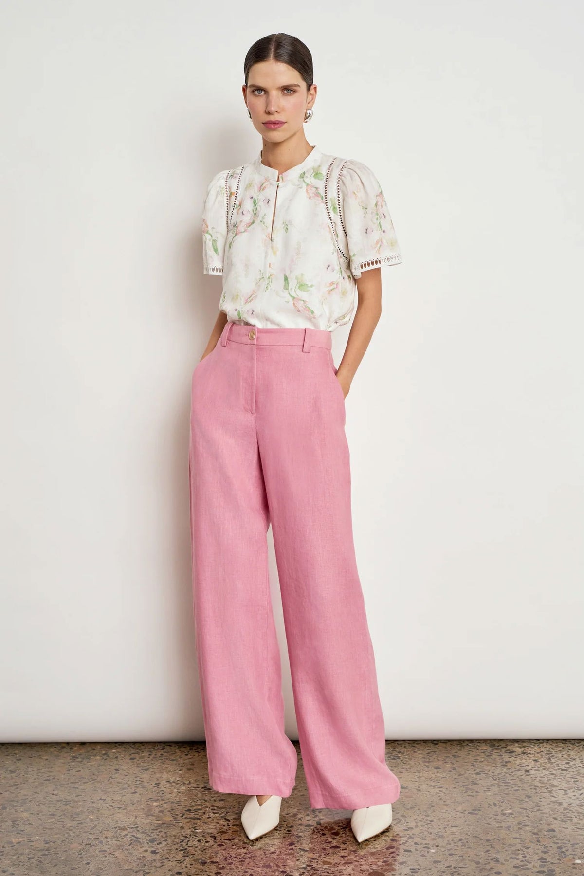 Zoe Kratzmann Charm Top - Painterly Bloom Blouse Zoe Kratzmann 