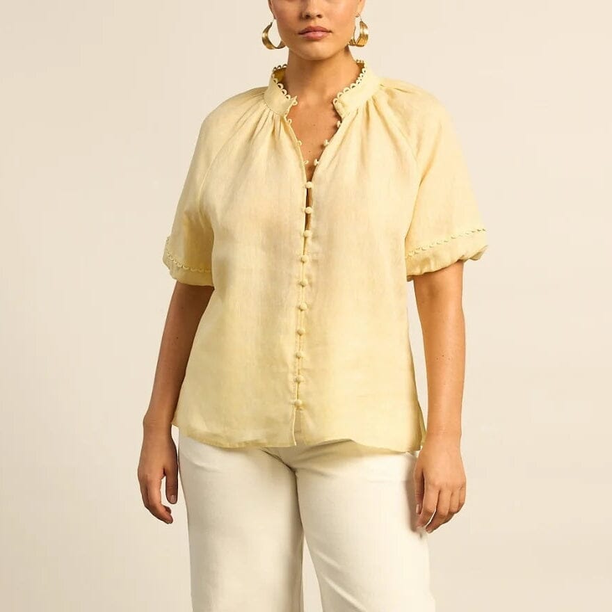 Zoe Kratzmann Drift Top - Lemonade Zoe Kratzmann