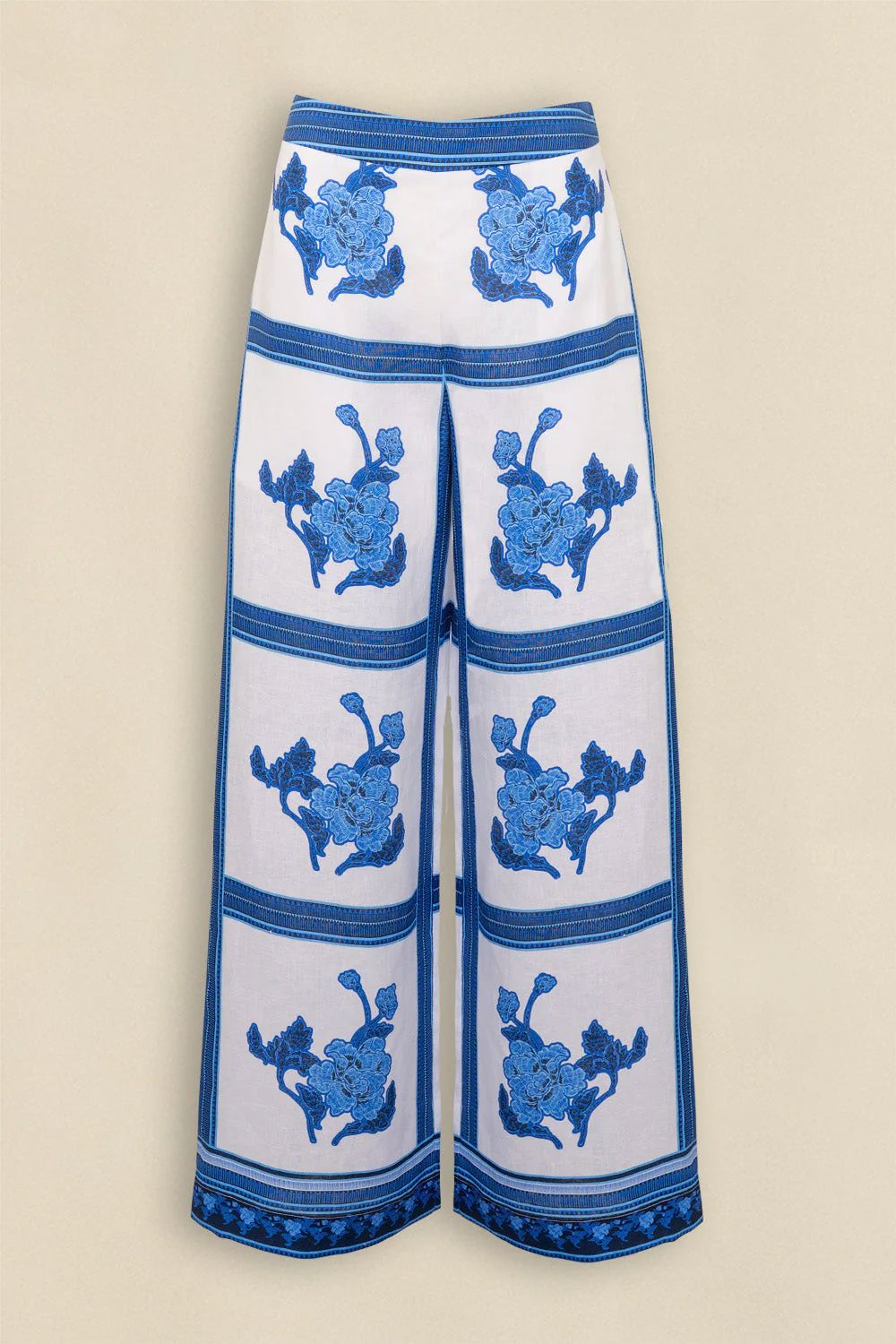 Zoe Kratzmann Gesture Pant - Azure Collage Zoe Kratzmann
