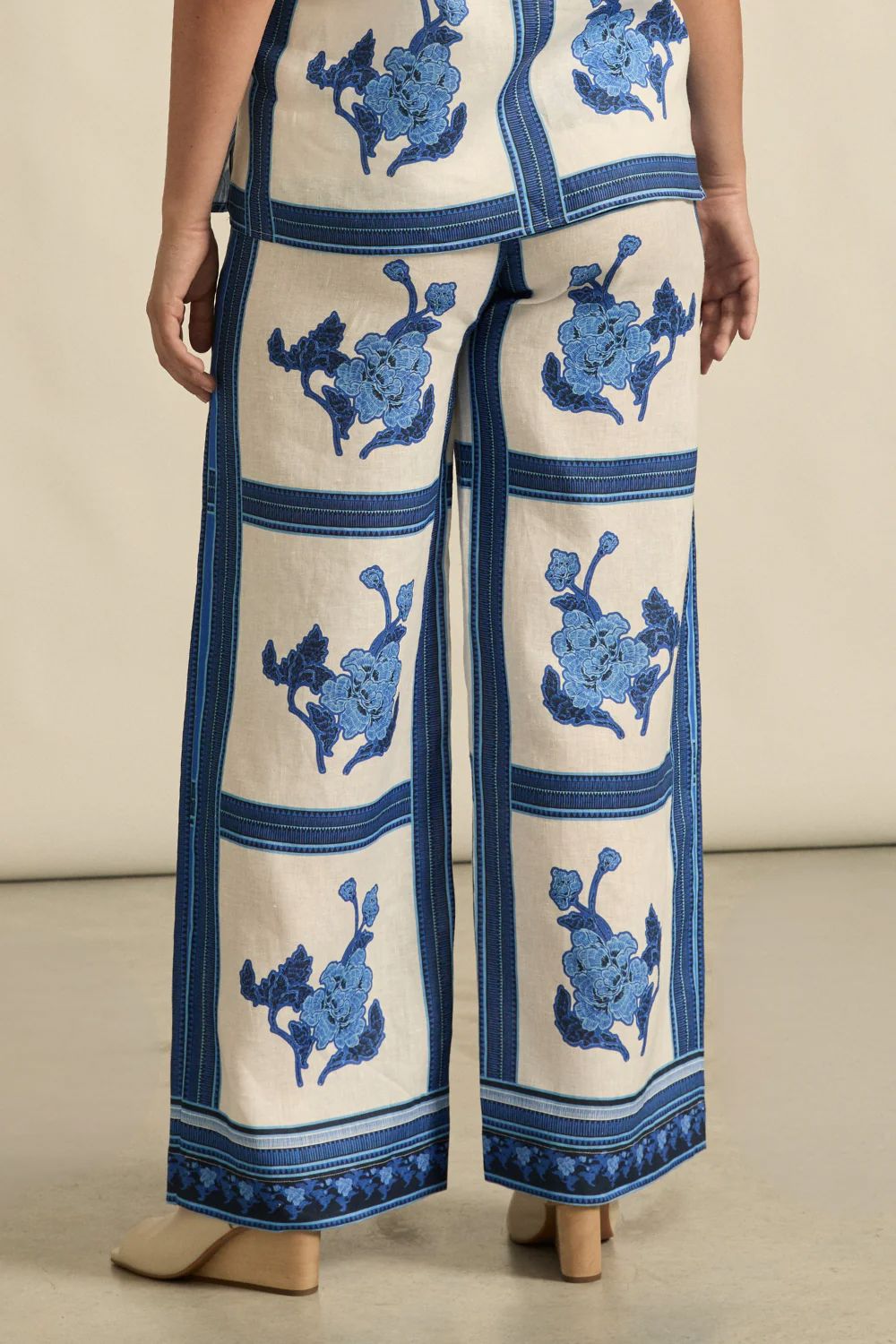 Zoe Kratzmann Gesture Pant - Azure Collage Zoe Kratzmann