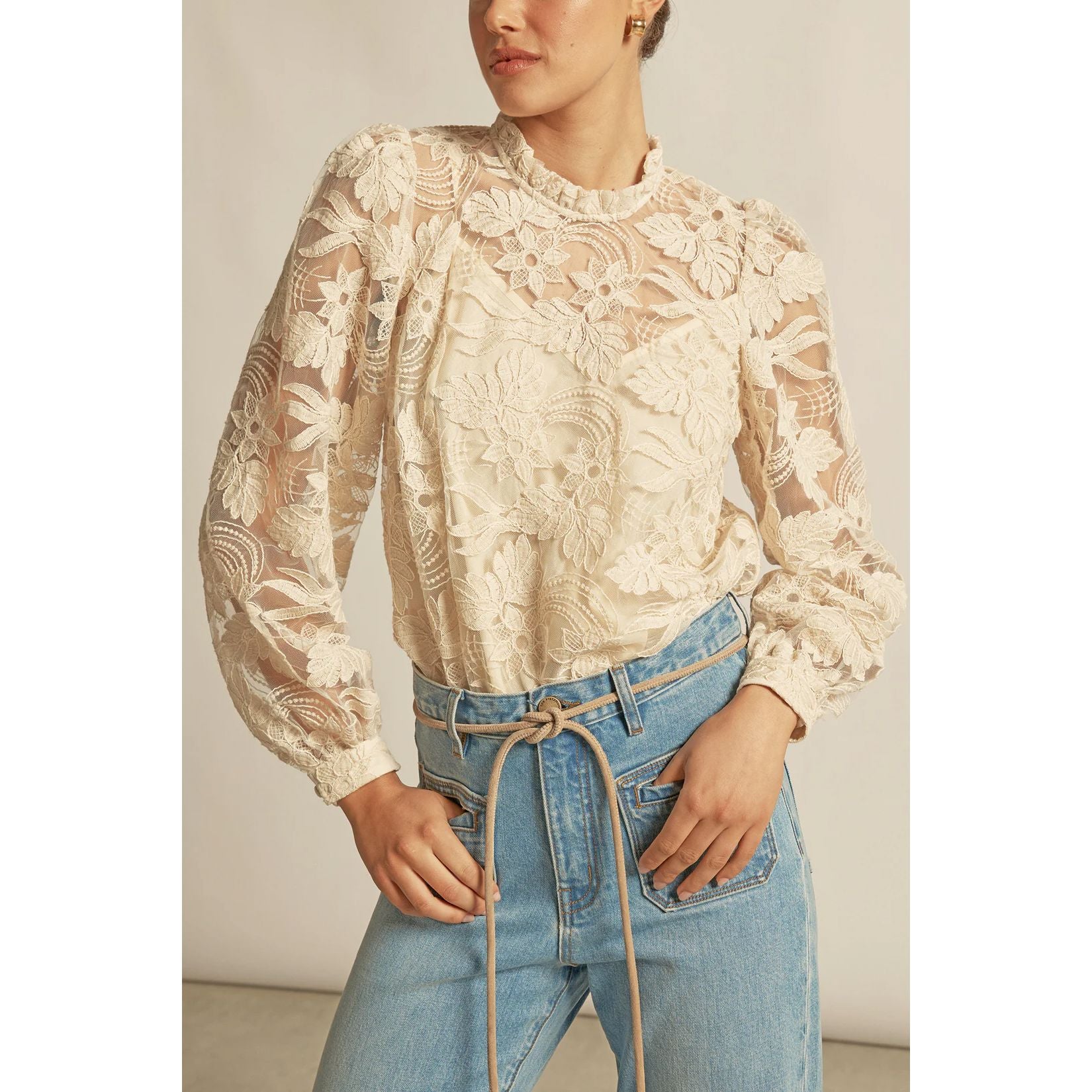 Zoe Kratzmann Glint Top - Ecru Zoe Kratzmann