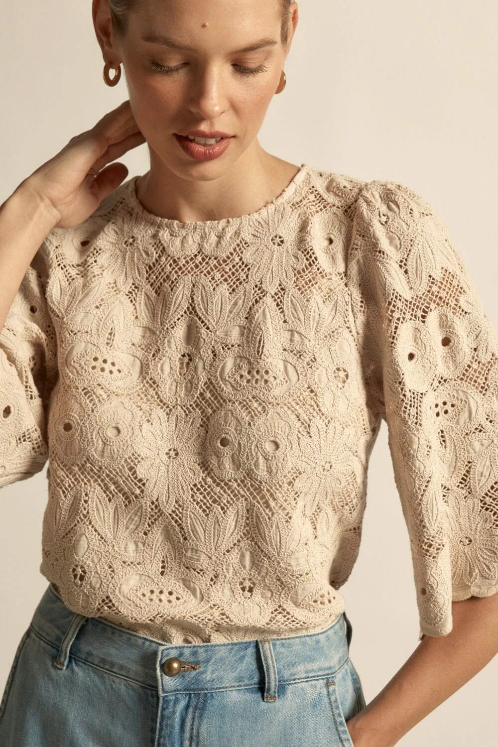 Zoe Kratzmann Glisten Top - Vintage Cream Zoe Kratzmann