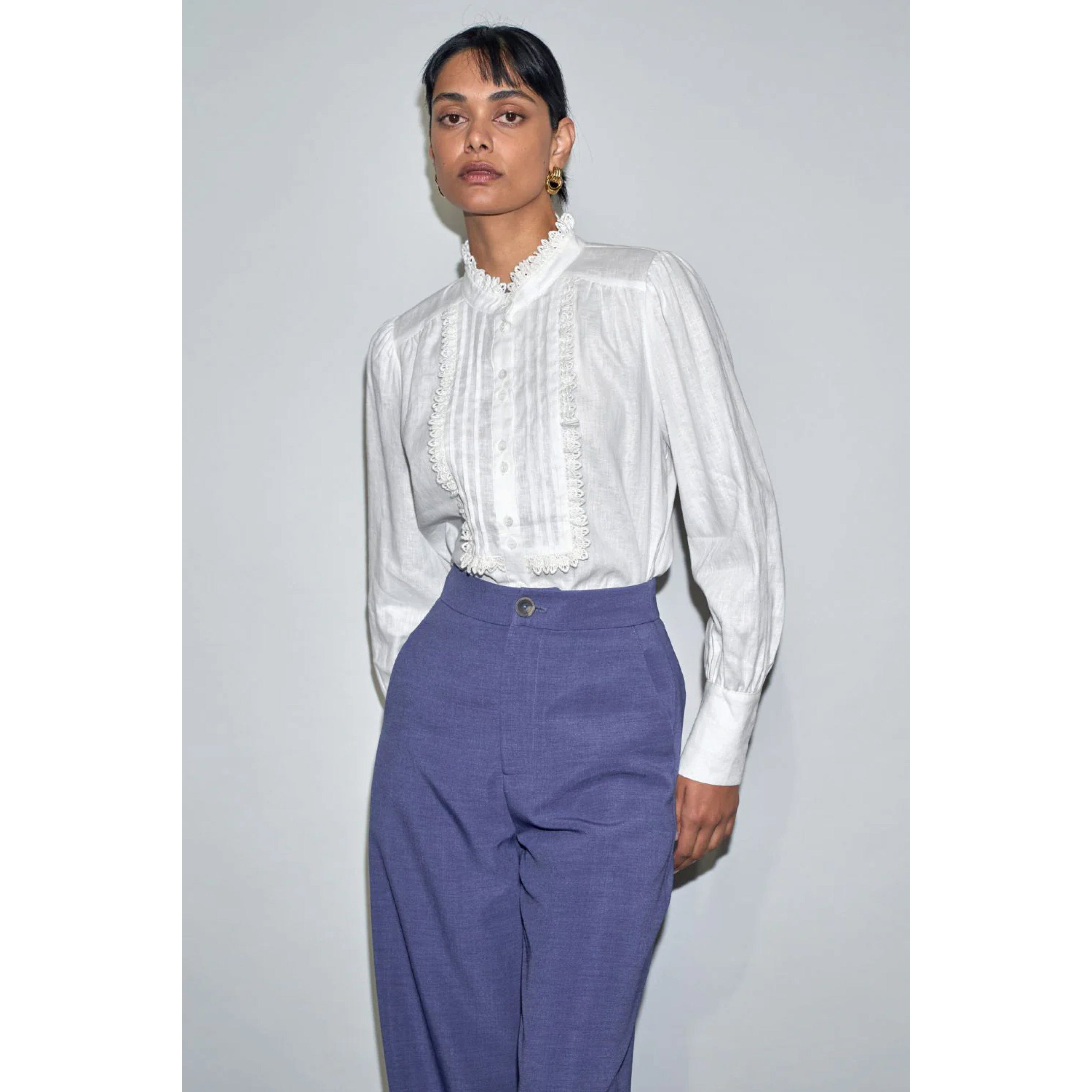 Zoe Kratzmann Haze Top - Porcelian Zoe Kratzmann