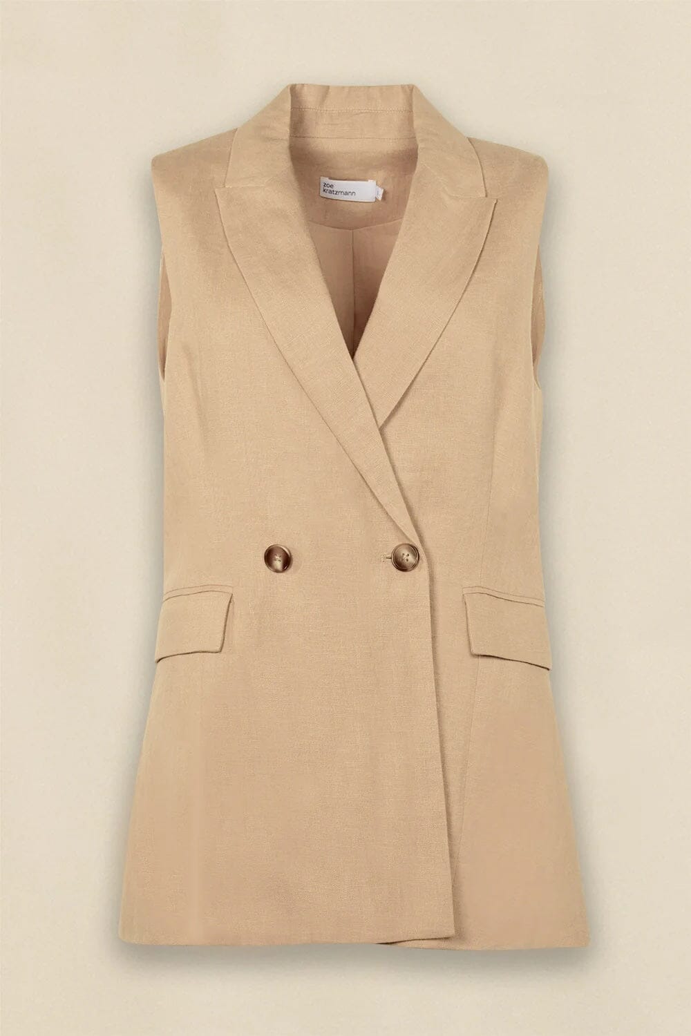 Zoe Kratzmann Inception Vest - Stone Zoe Kratzmann