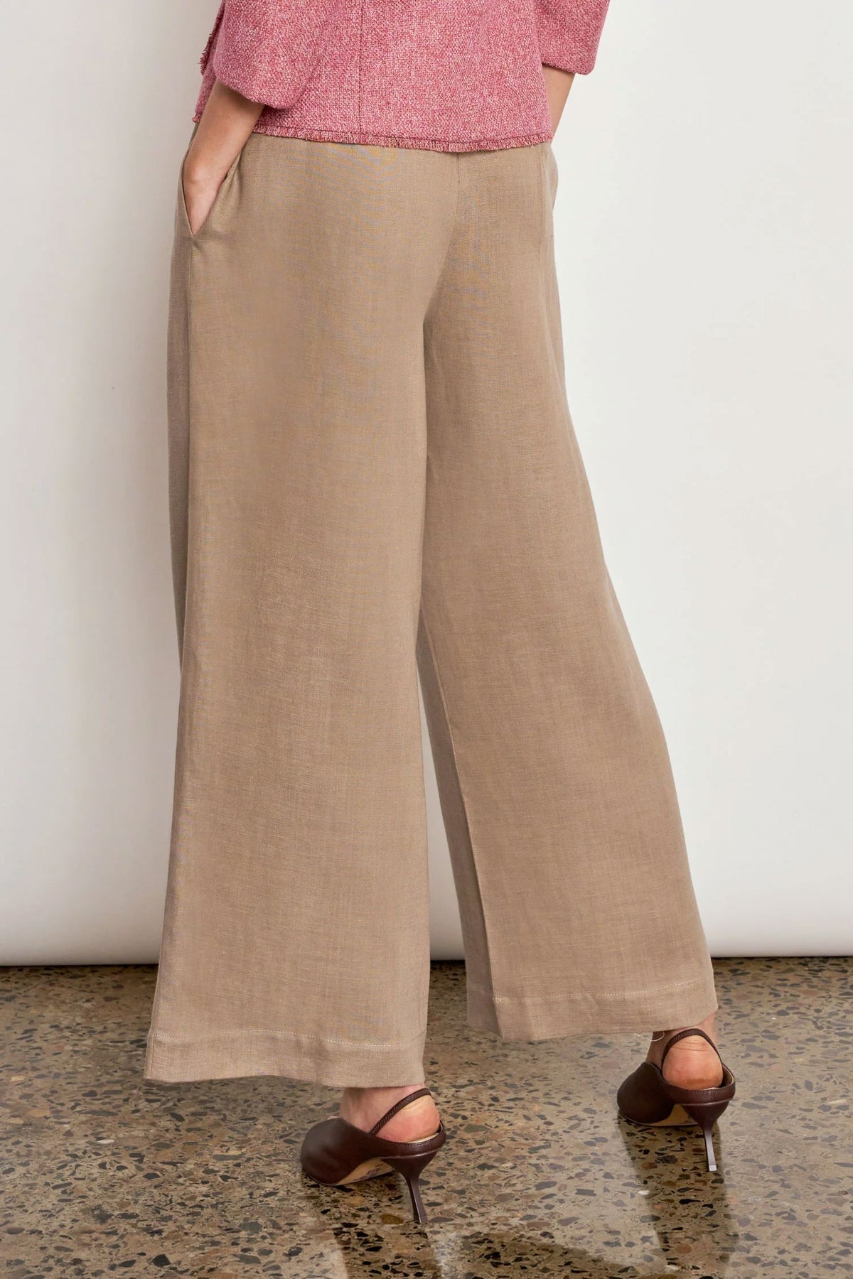 Zoe Kratzmann Merchant Pant - Stone Women's Linen Pants Zoe Kratzmann 
