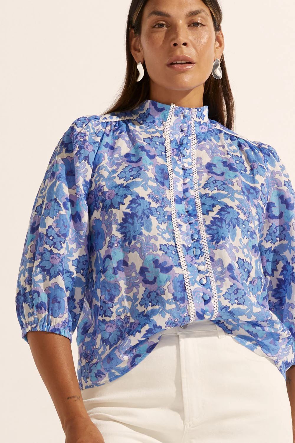 Zoe Kratzmann Outlook Top - Pacific Floral Zoe Kratzmann