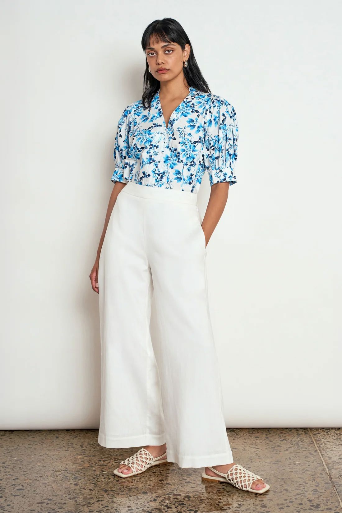 Zoe Kratzmann Phase Pant - Porcelain Zoe Kratzmann