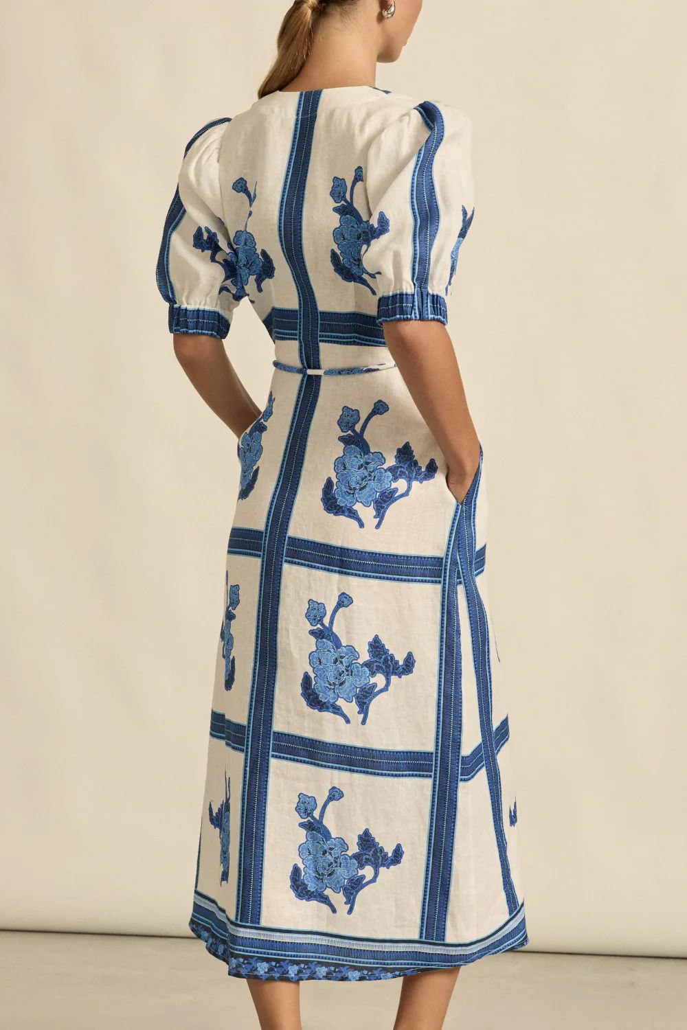 Zoe Kratzmann Portrait Dress - Azure Collage Zoe Kratzmann