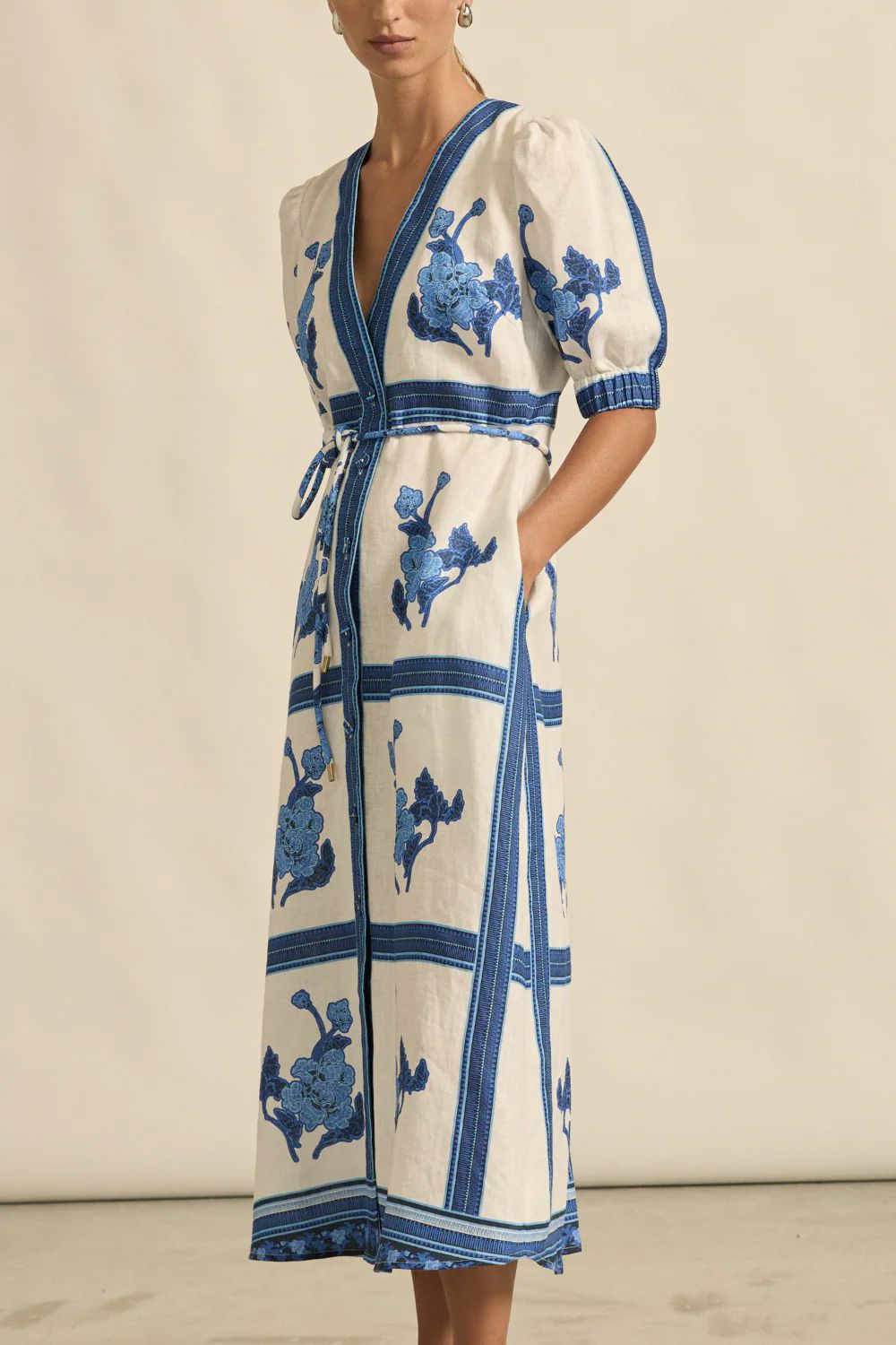 Zoe Kratzmann Portrait Dress - Azure Collage Zoe Kratzmann