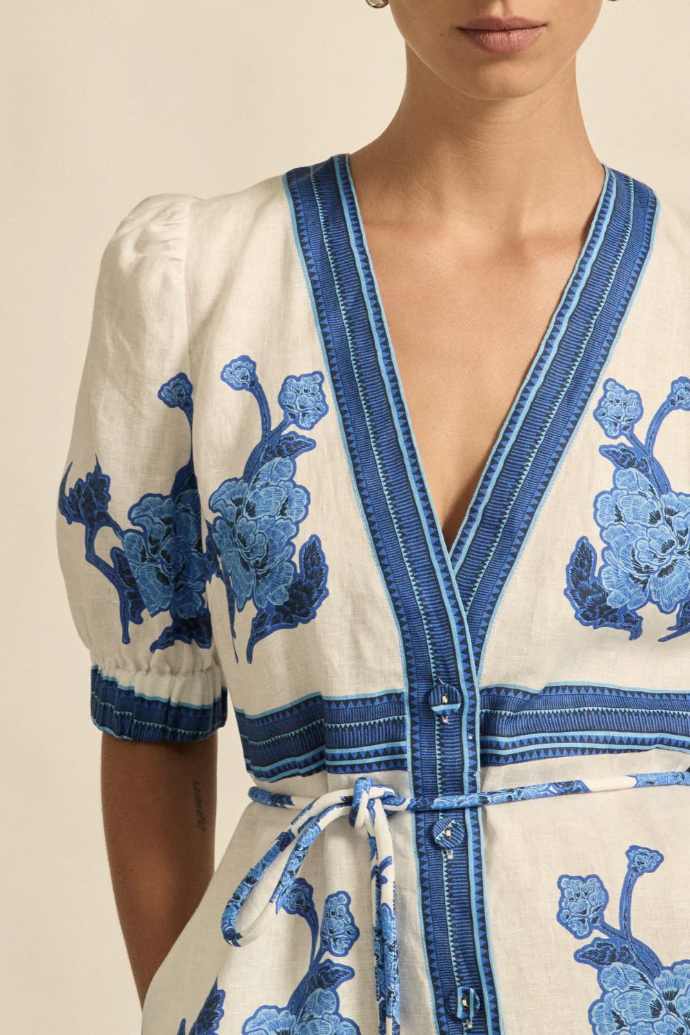 Zoe Kratzmann Portrait Dress - Azure Collage Zoe Kratzmann