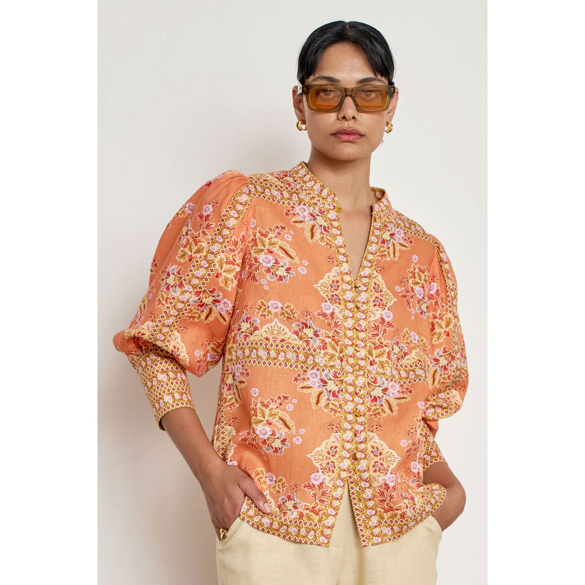 Zoe Kratzmann Proclaim Top - Marigold Glow Women's Top Zoe Kratzmann 