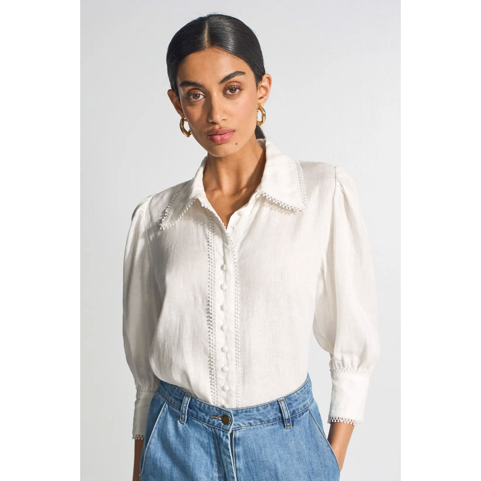Zoe Kratzmann Serenade Top - Porcelain Zoe Kratzmann