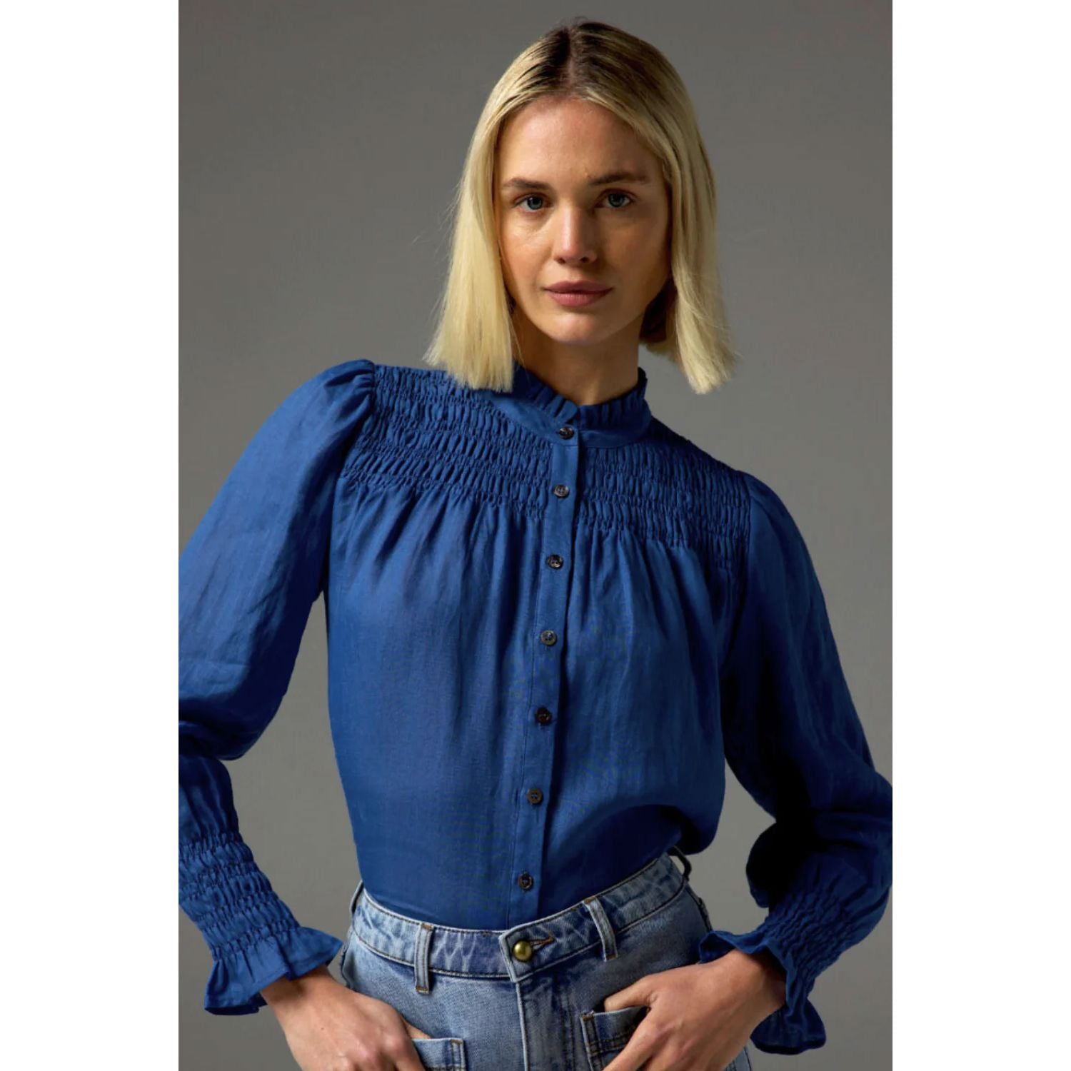 Zoe Kratzmann Skylark Top - Azure Zoe Kratzmann