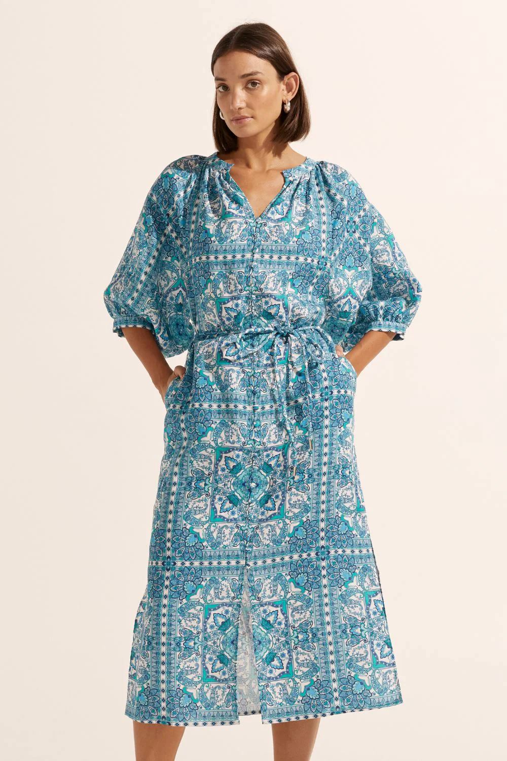 Zoe Kratzmann Sojourn Dress - Sapphire Tile Zoe Kratzmann