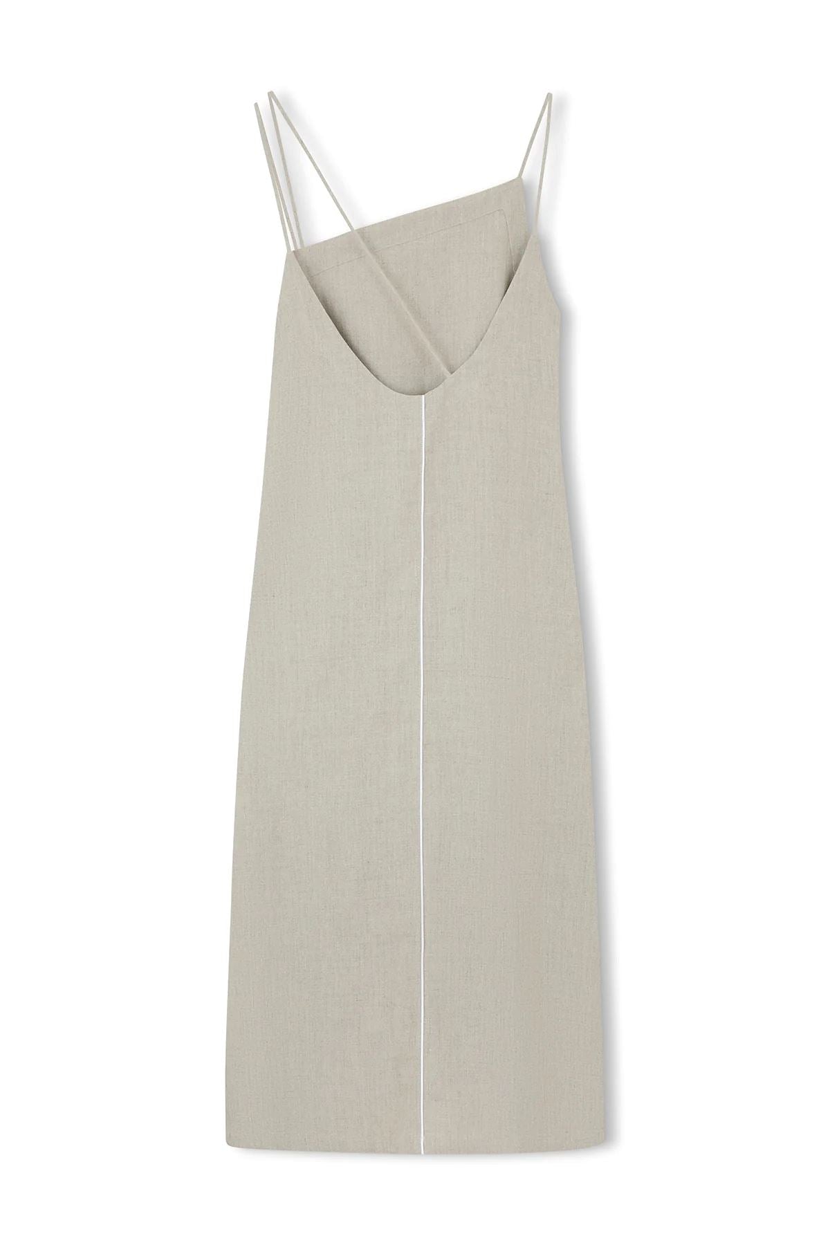 Zulu & Zephyr Contrast Linen Dress - Husk Zulu & Zephyr