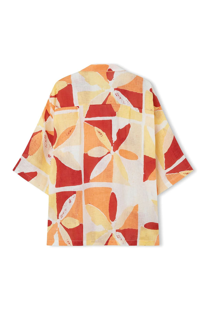 Zulu & Zephyr Linen Shirt - Sunset Tile Zulu & Zephyr